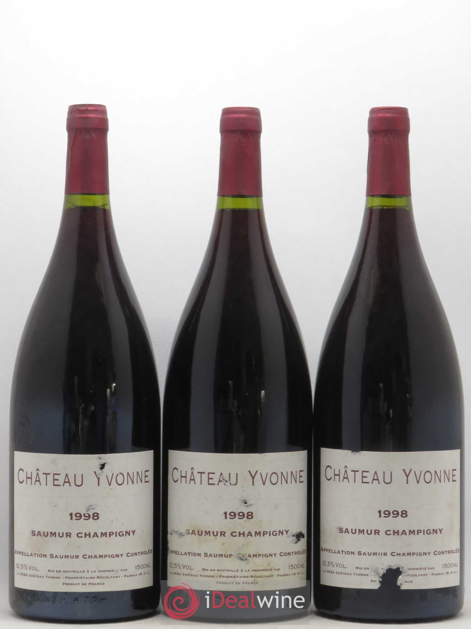 Saumur-Champigny Château Yvonne 1998 - Lot de 3 magnums - 0