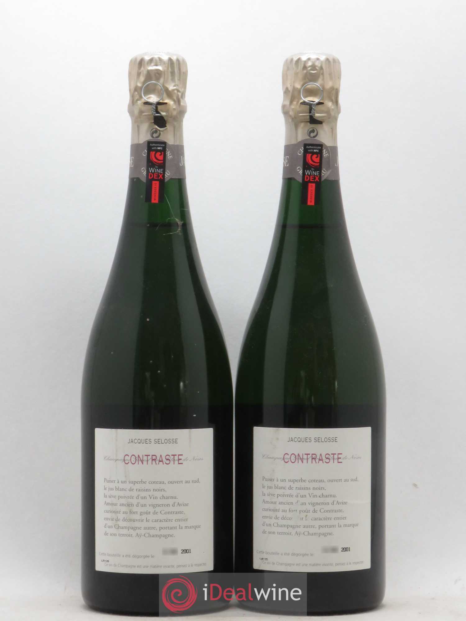 Contraste Blanc de Noirs Grand Cru Brut Jacques Selosse - Lot de 2 bouteilles - 1