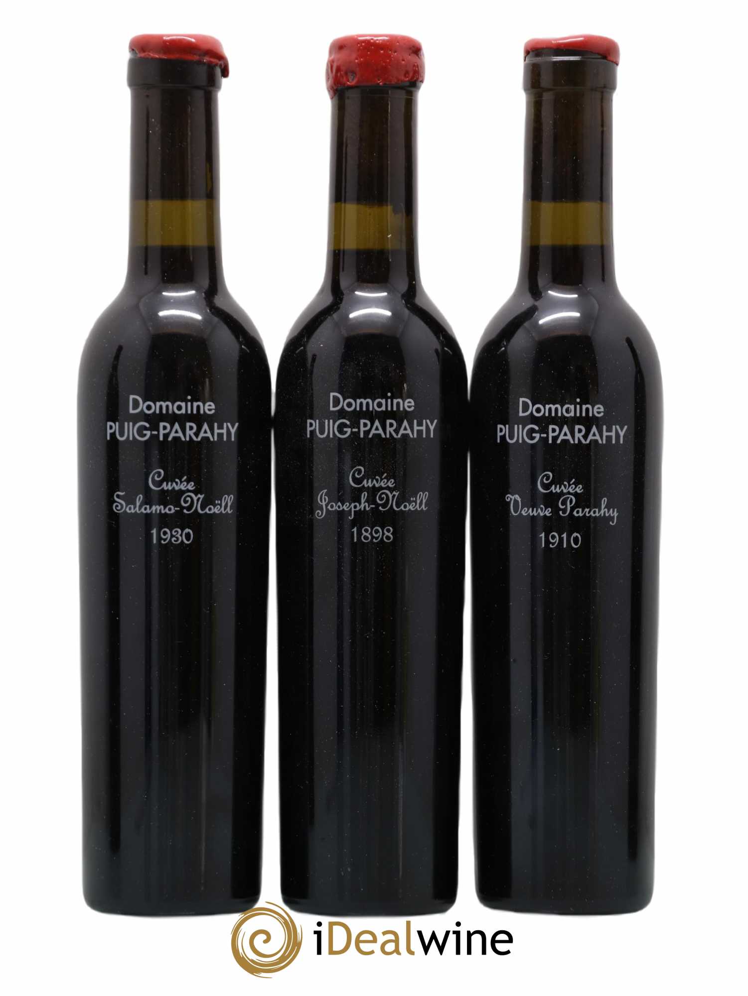 Rivesaltes Grand roussillon un siècle de millésime (1898/1910/1930/1953/1963) Domaine Puig Parahi - Lot de 5 demi bouteilles - 1