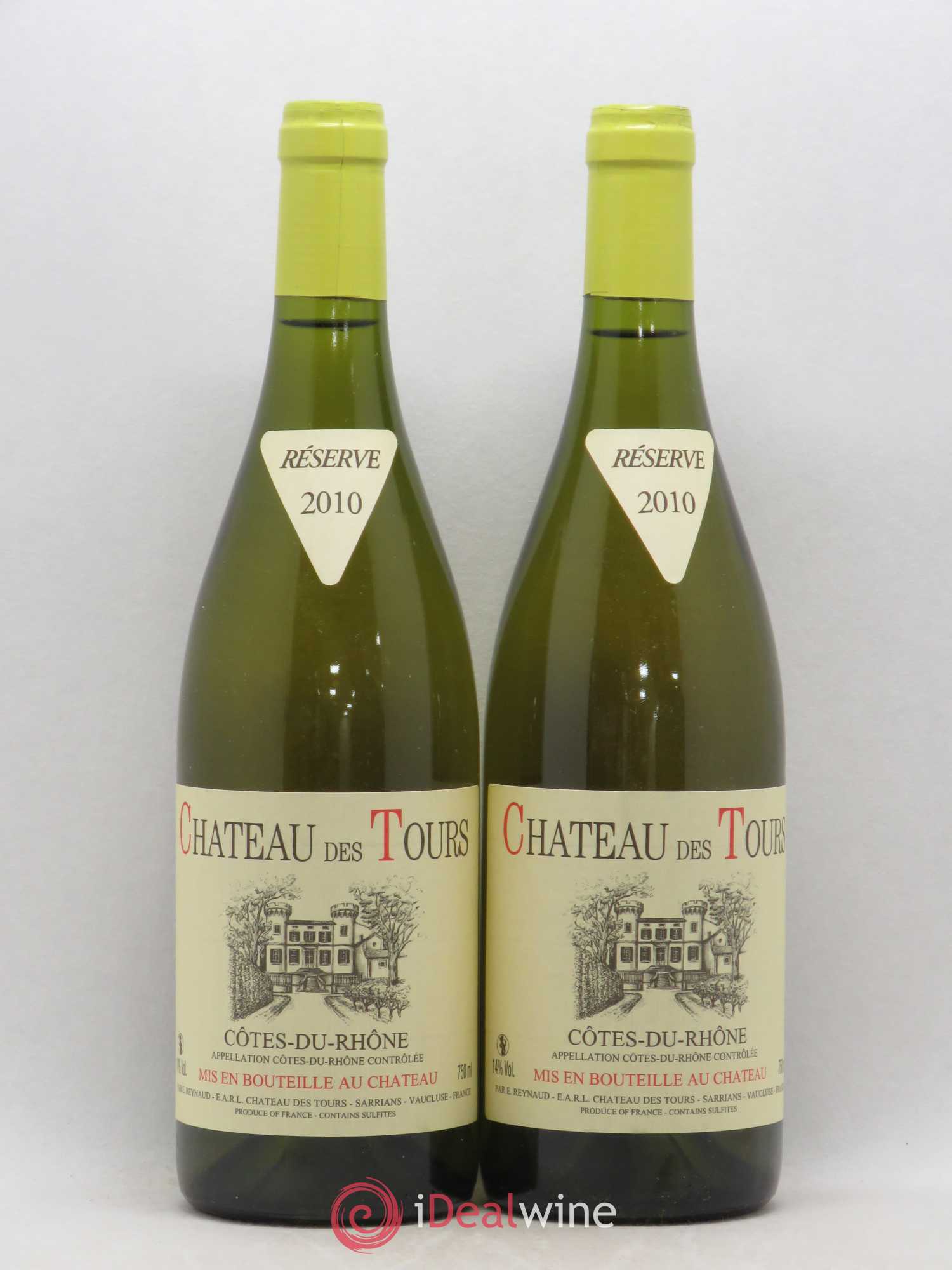 Côtes-du-Rhône Château des Tours Emmanuel Reynaud 2010 - Lot de 2 bouteilles - 0