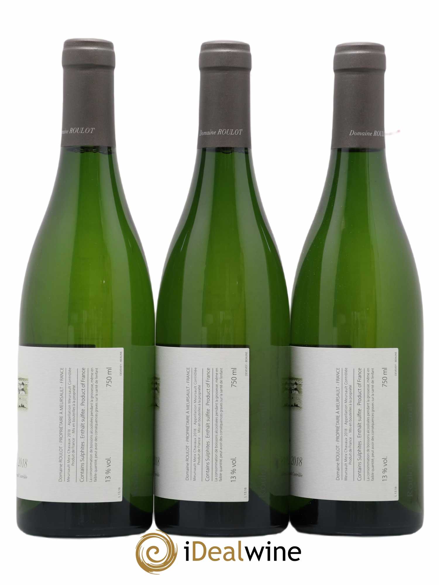 Meursault Meix Chavaux Roulot (Domaine) 2018 - Lot de 3 bouteilles - 1