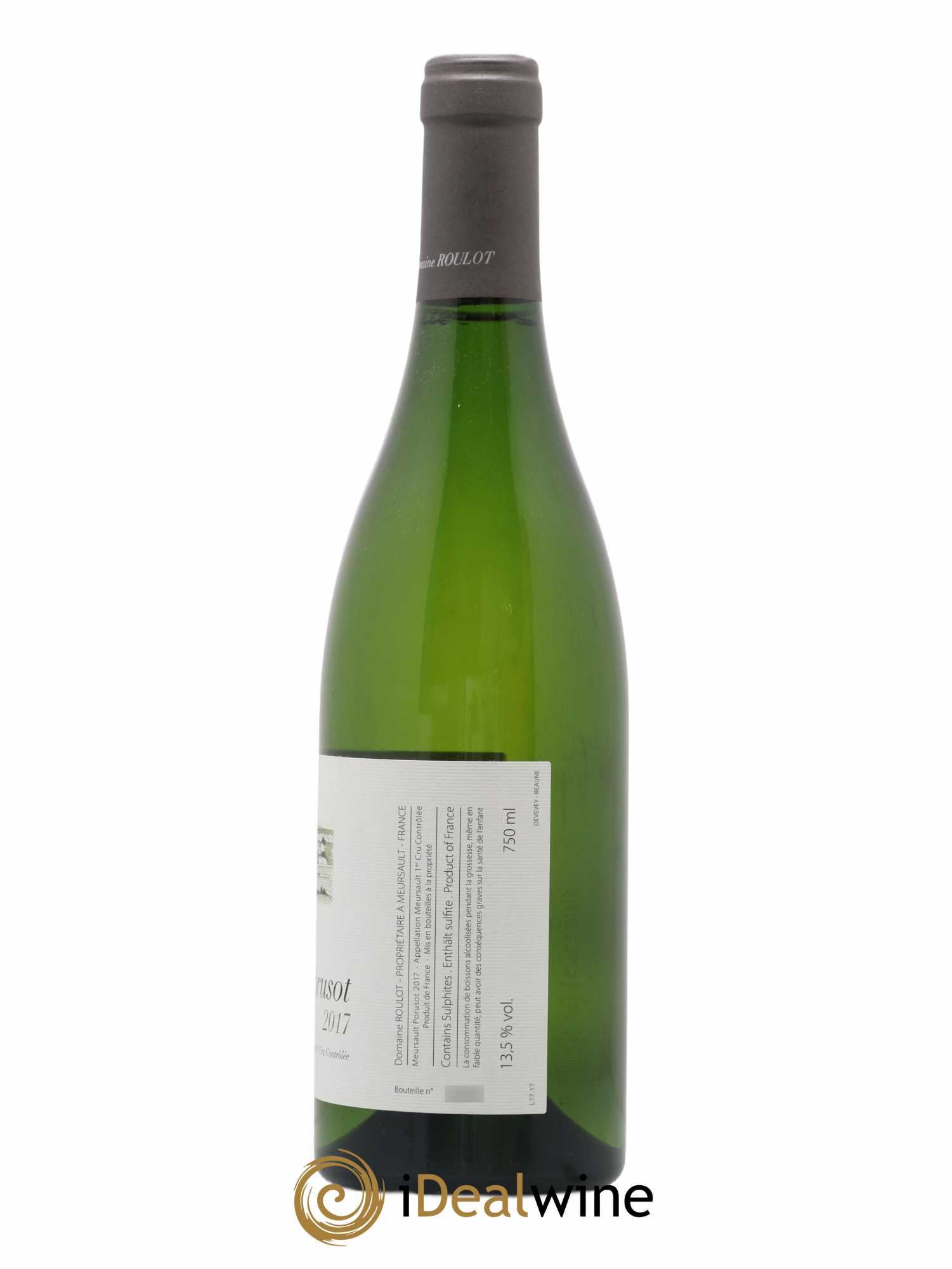 Meursault 1er Cru Le Porusot Roulot (Domaine) 2017 - Lot de 1 bouteille - 1