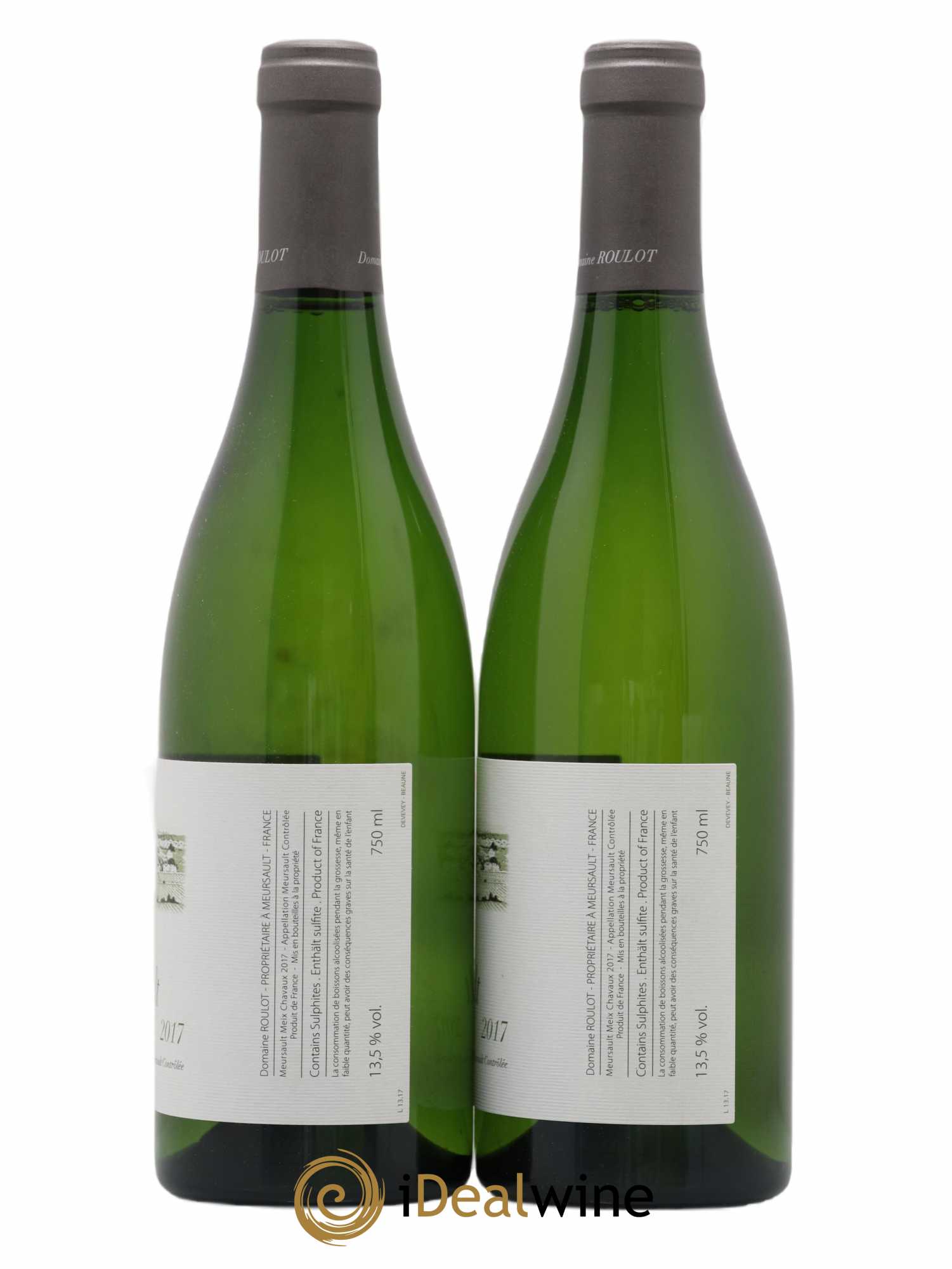 Meursault Meix Chavaux Roulot (Domaine) 2017 - Lot de 2 bouteilles - 1
