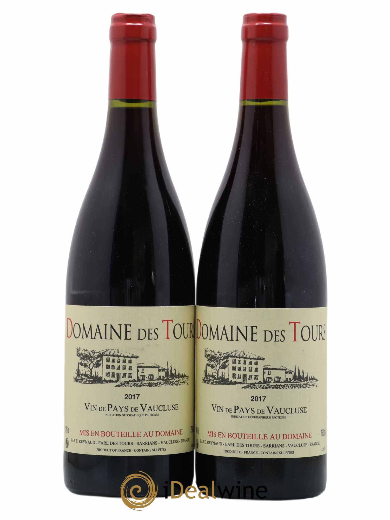 Vaucluse (Vin de Pays de Vaucluse) Domaine des Tours Emmanuel Reynaud 2017 - Lotto di 2 bottiglie - 0