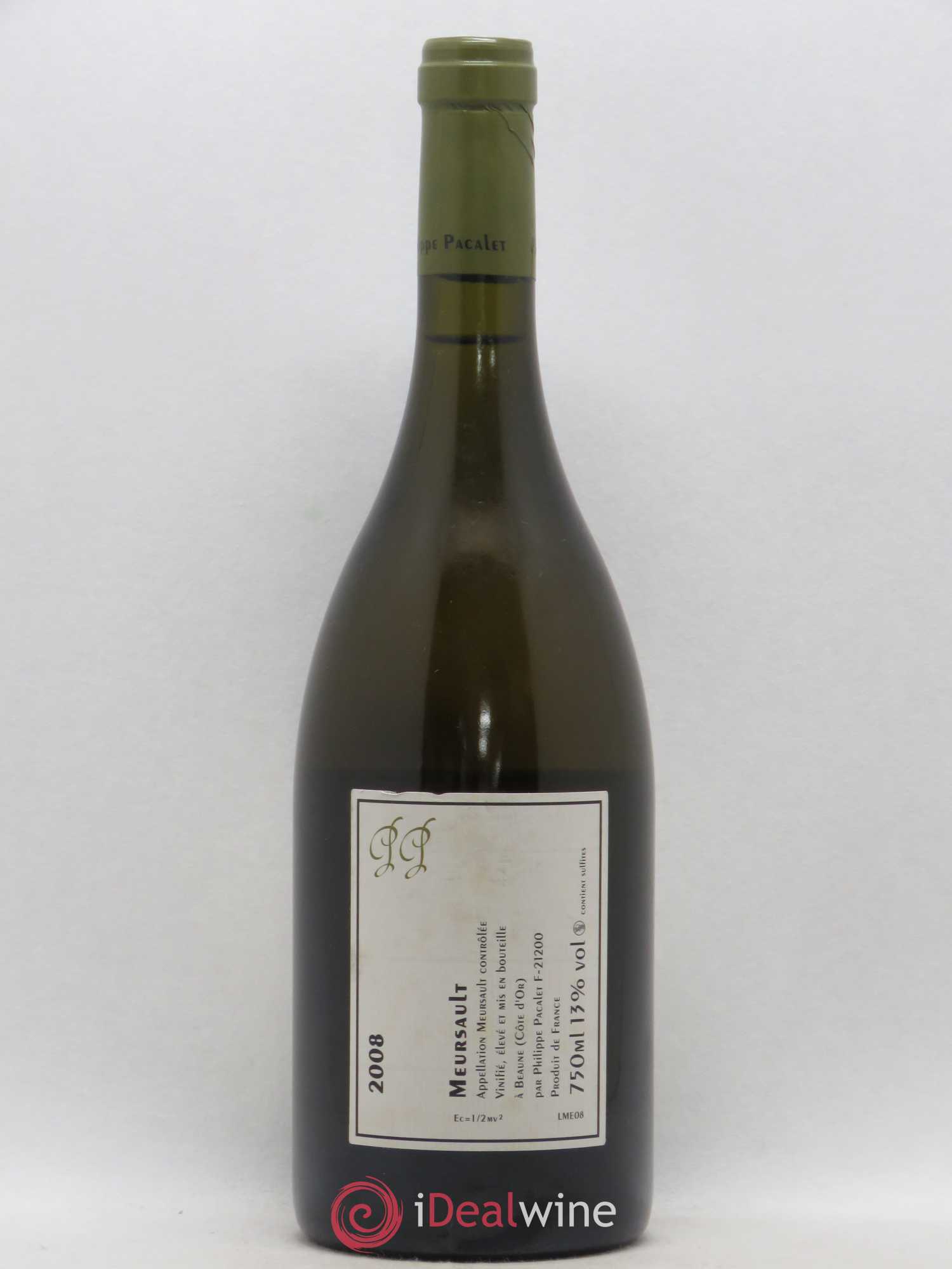 Meursault Philippe Pacalet 2008 - Lot de 1 bouteille - 1