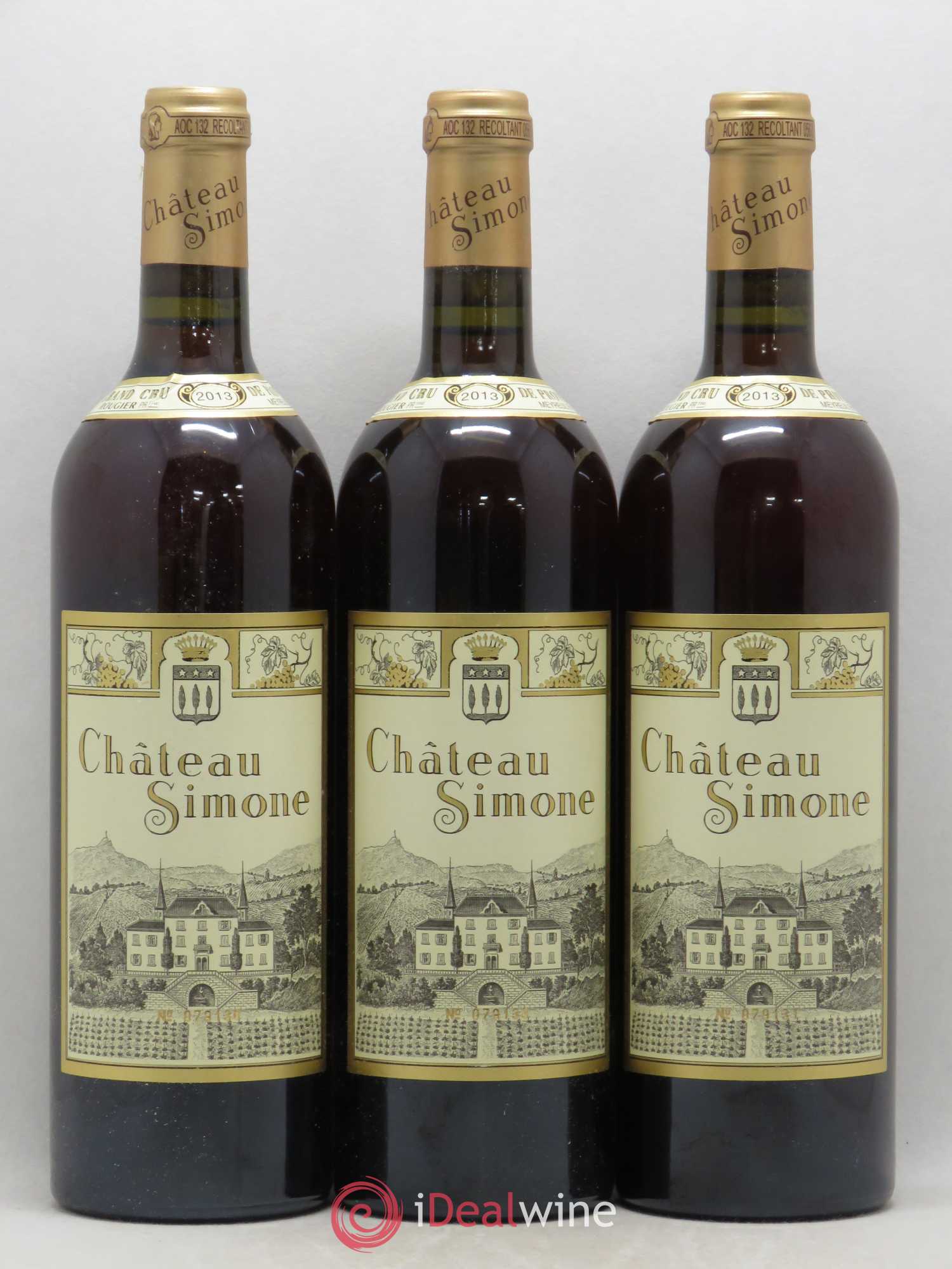 Palette Château Simone Famille Rougier 2013 - Lot de 3 bouteilles - 0