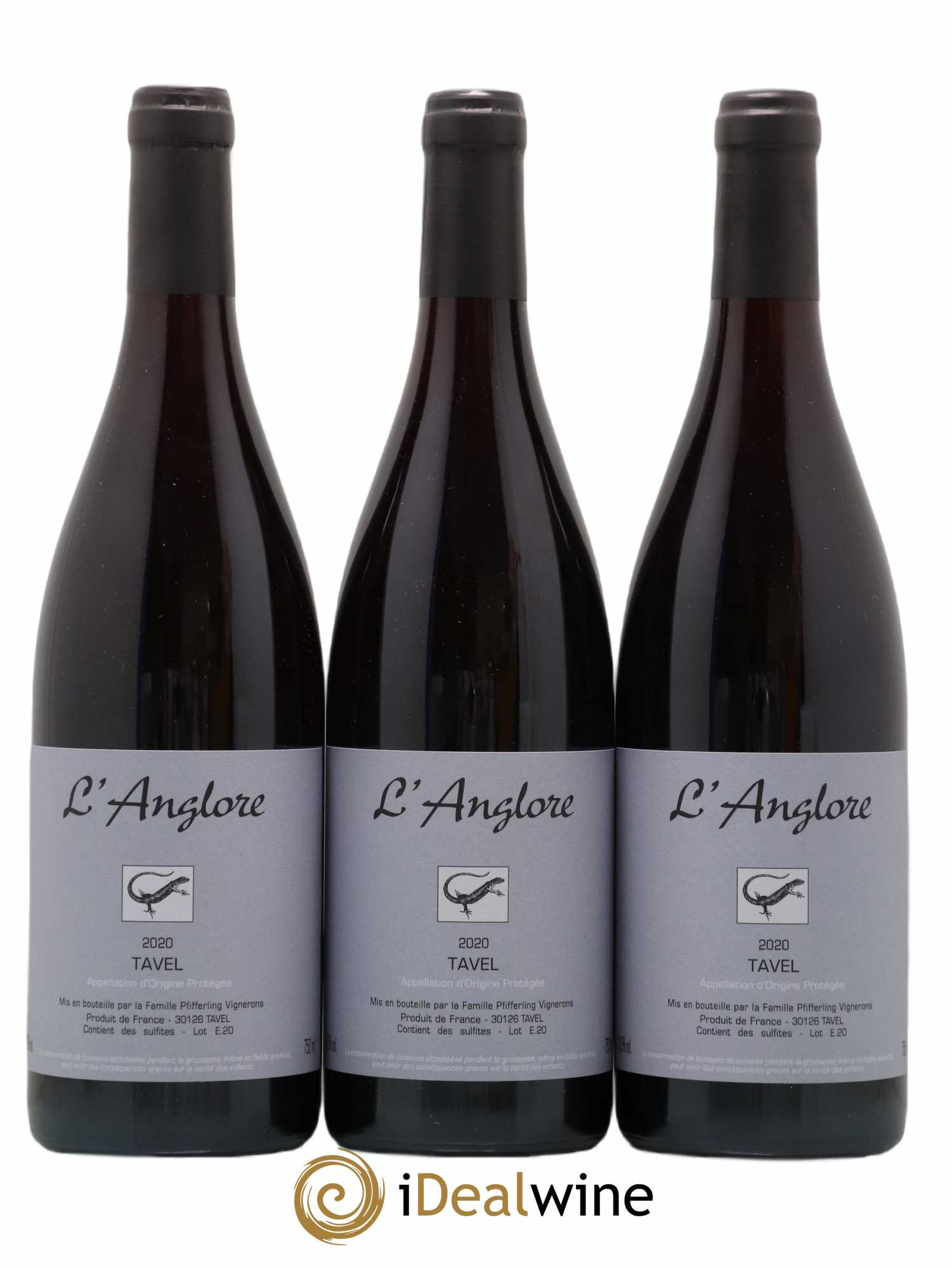 Tavel L'Anglore 2020 - Lot de 3 bouteilles - 0
