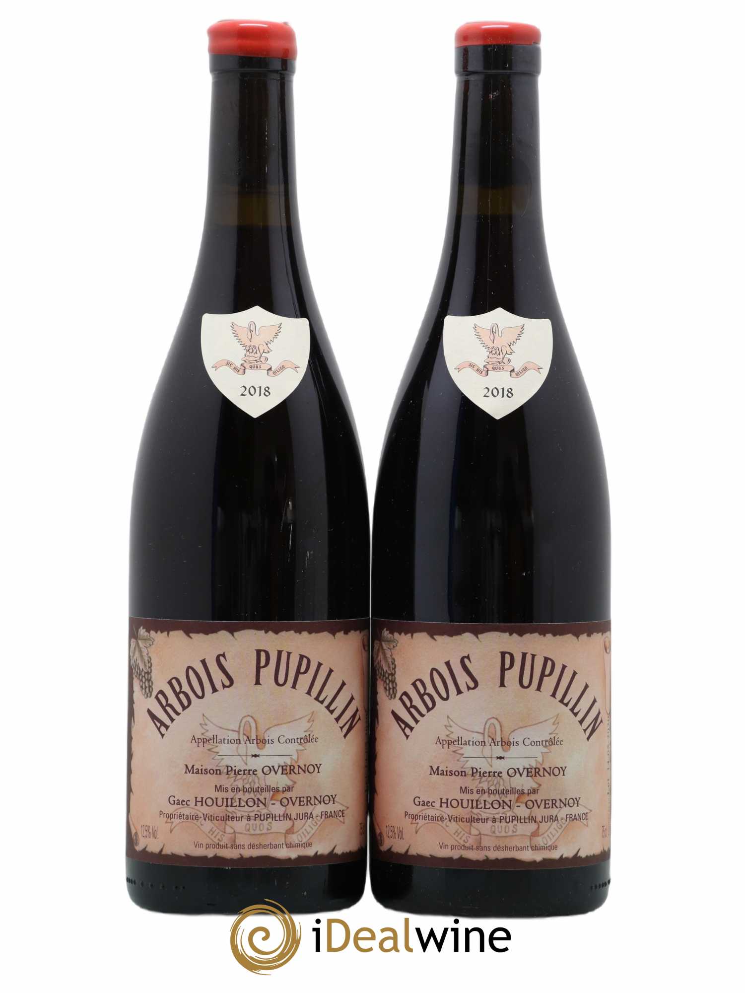 Arbois-Pupillin Poulsard (cire rouge) Overnoy-Houillon (Domaine) 2018 - Lot de 2 bouteilles - 0