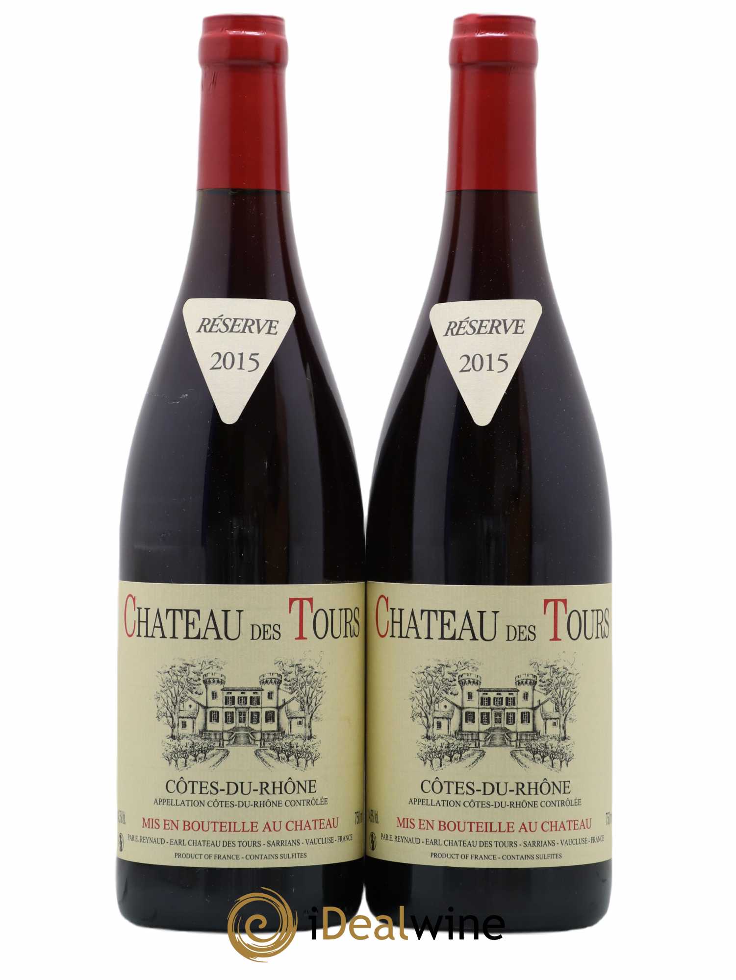 Côtes-du-Rhône Château des Tours Emmanuel Reynaud 2015 - Lot de 2 bouteilles - 0