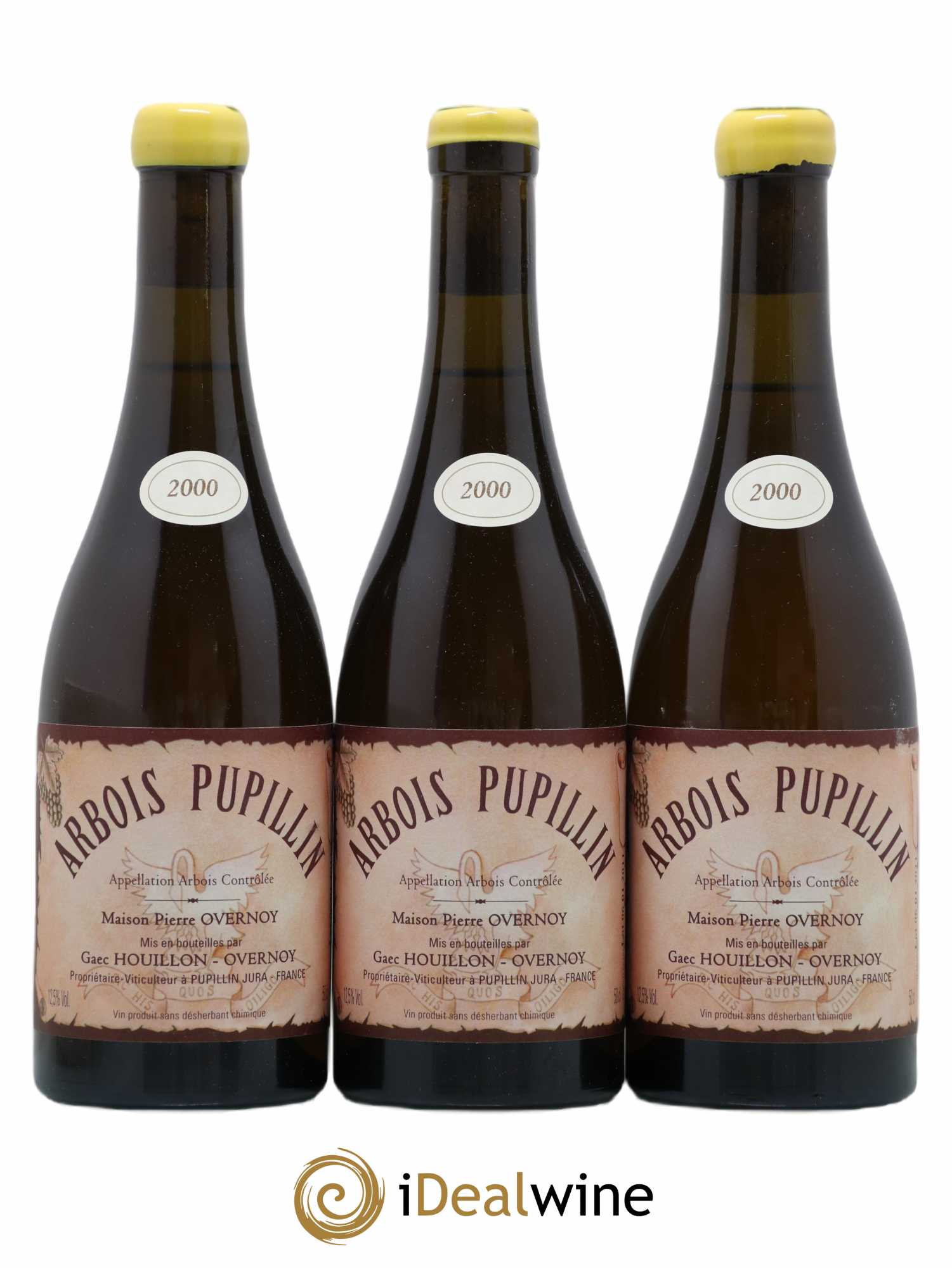 Arbois-Pupillin Vieux Savagnin Ouillé 50cl (VSO) Overnoy-Houillon (Domaine) 2000 - Lot de 3 bouteilles - 0
