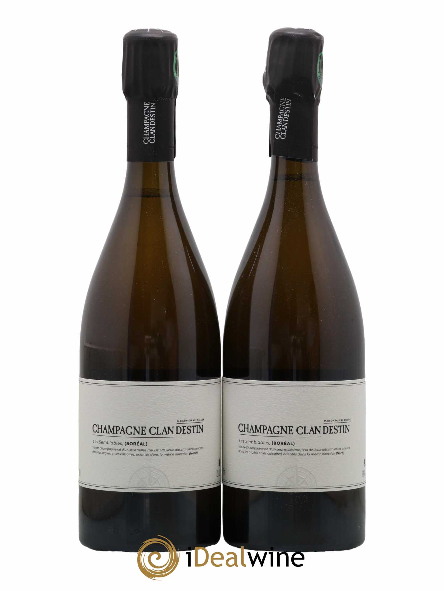 Champagne Les Semblables Boréal Clandestin 2019 - Lot de 2 bouteilles - 0