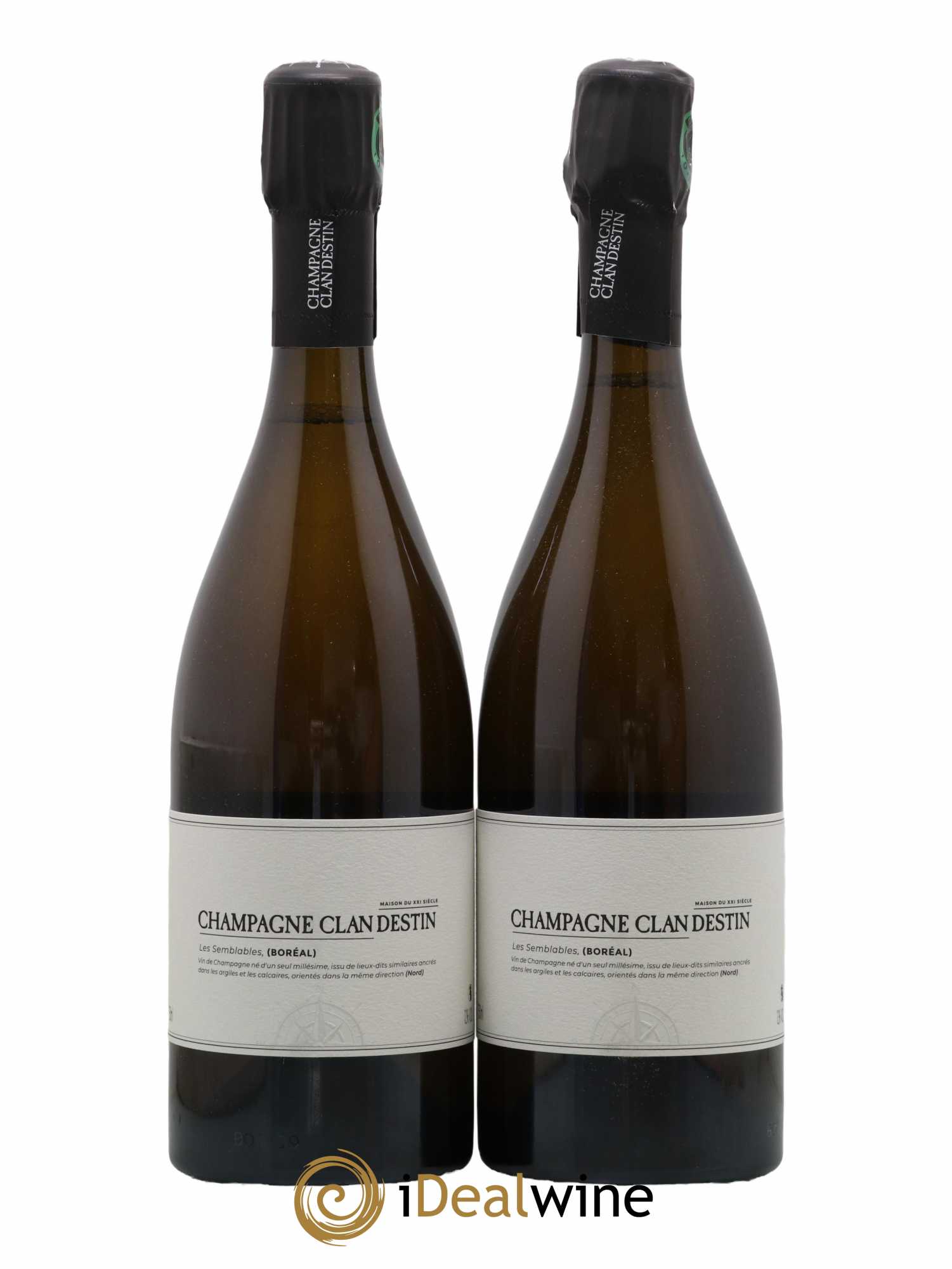 Champagne Les Semblables Boréal Clandestin 2019 - Lot de 2 bouteilles - 0