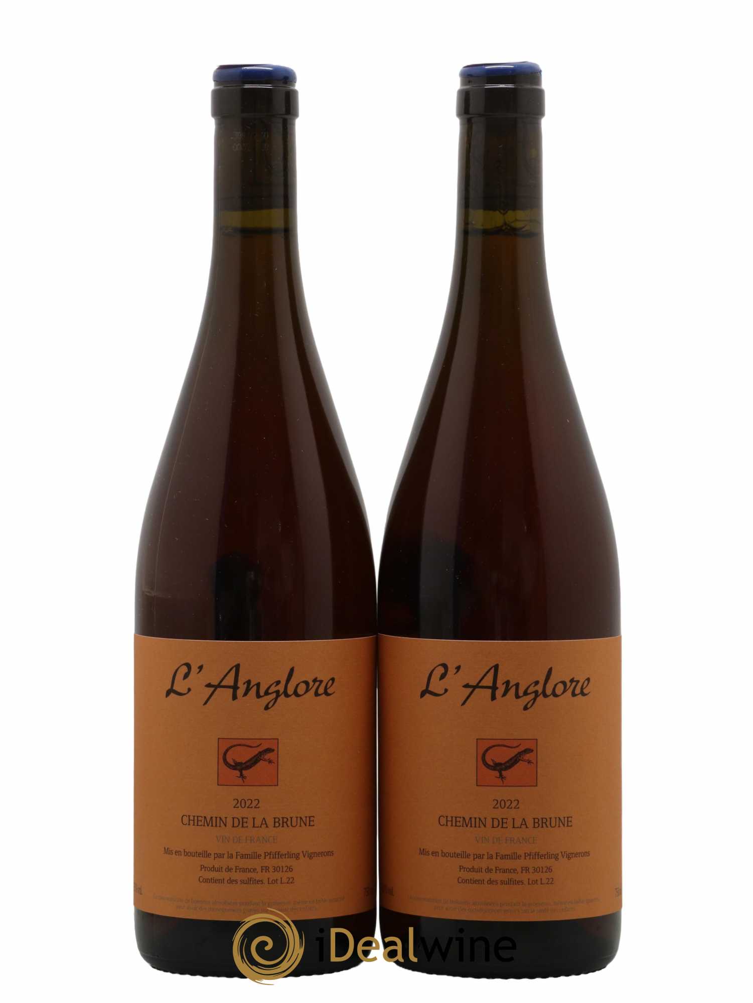 Vin de France Chemin de la brune L'Anglore 2022 - Lot of 2 bottles - 0