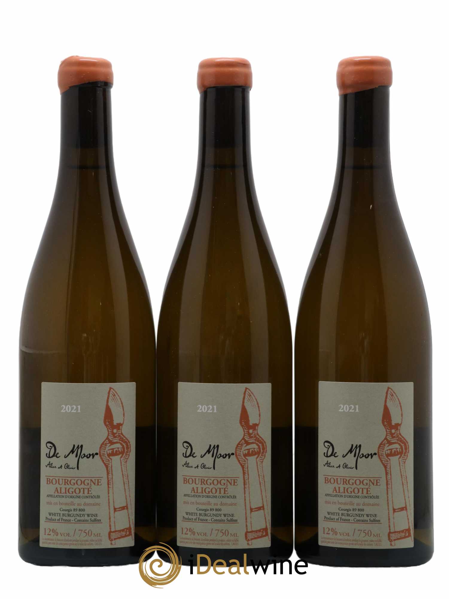 Bourgogne Aligoté Alice et Olivier De Moor 2021 - Lot de 3 bouteilles - 0