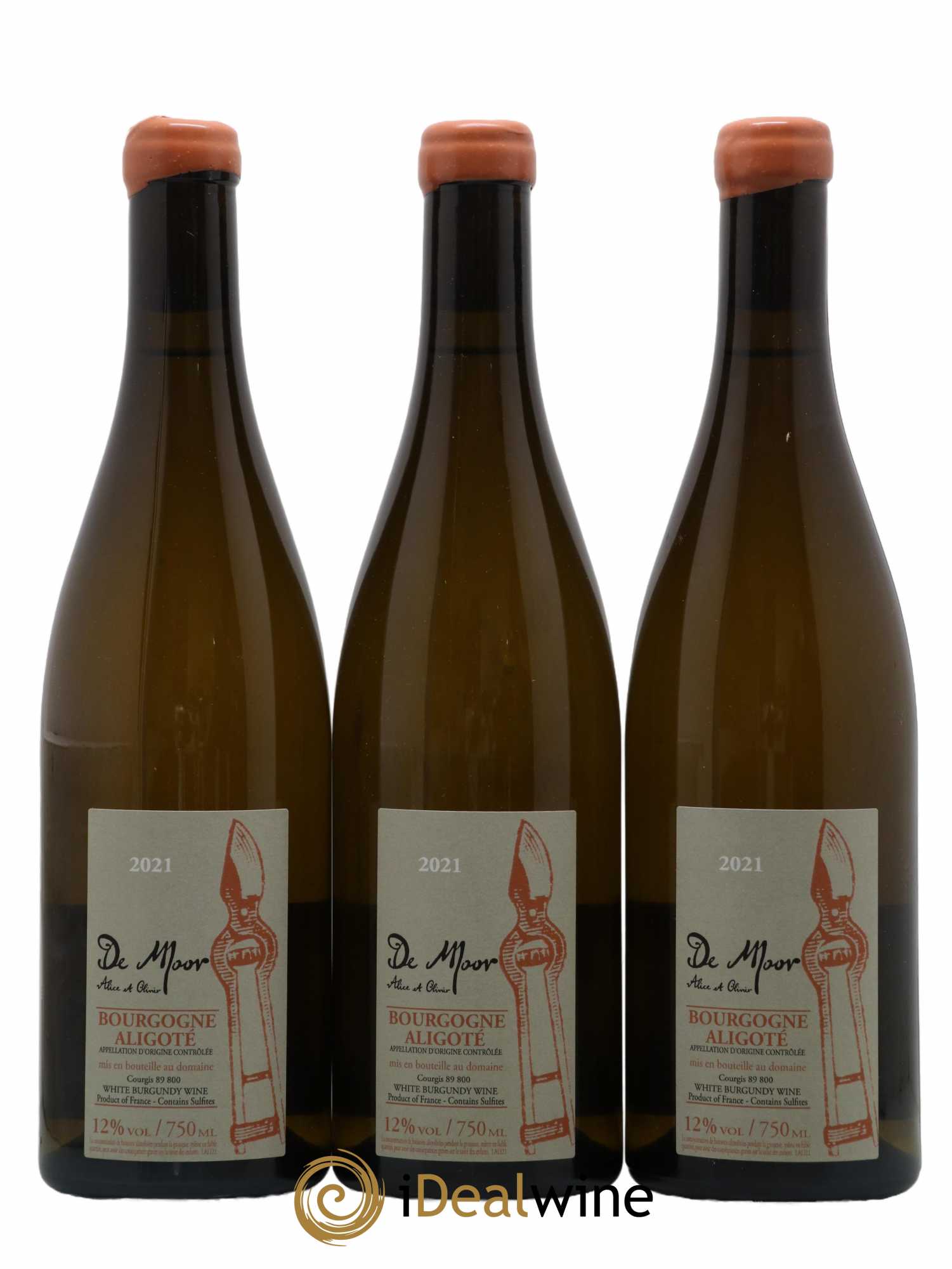 Bourgogne Aligoté Alice et Olivier De Moor 2021 - Lot de 3 bouteilles - 0