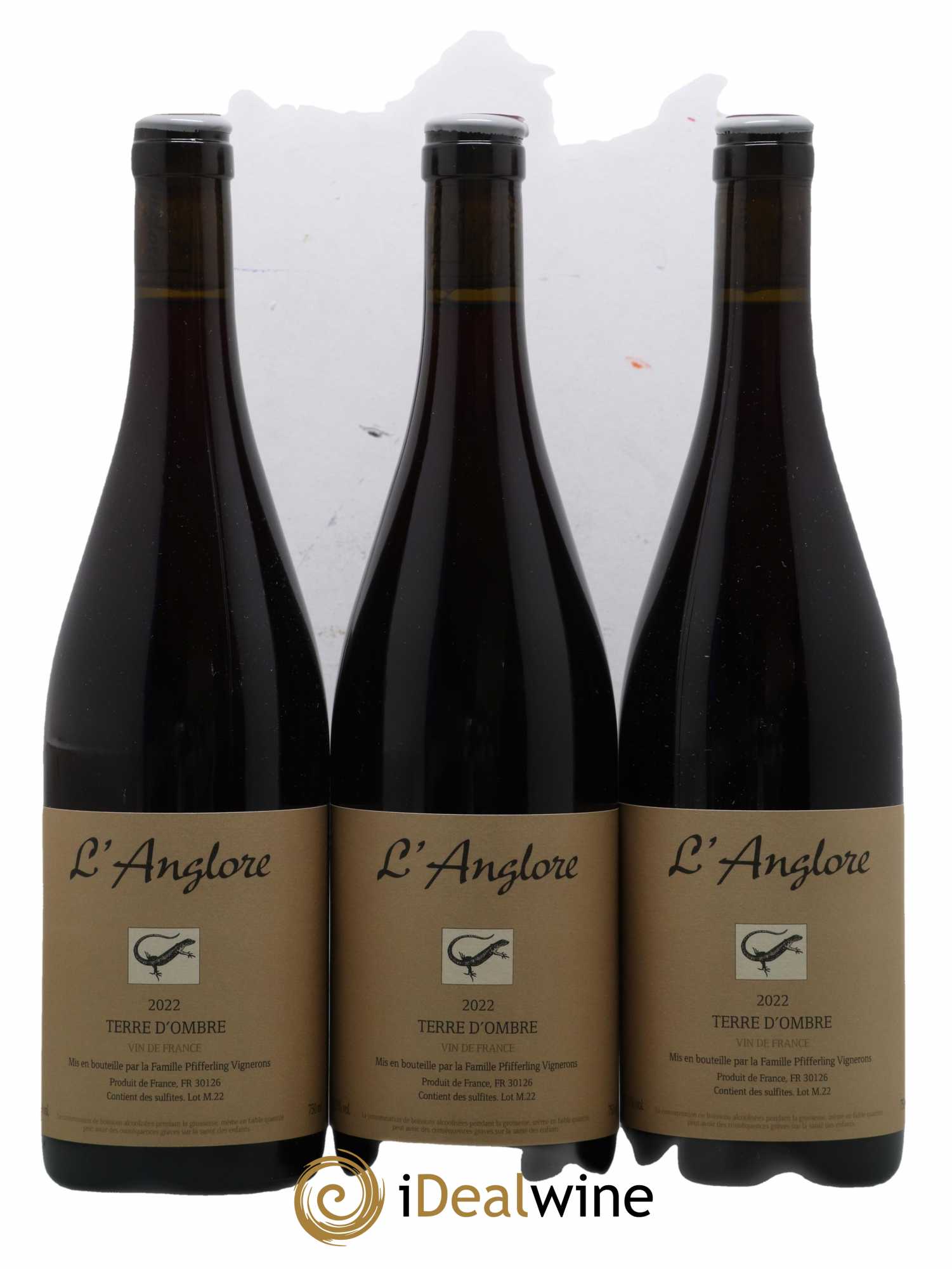 Vin de France Terre d'Ombre L'Anglore 2022 - Lot de 3 bouteilles - 0