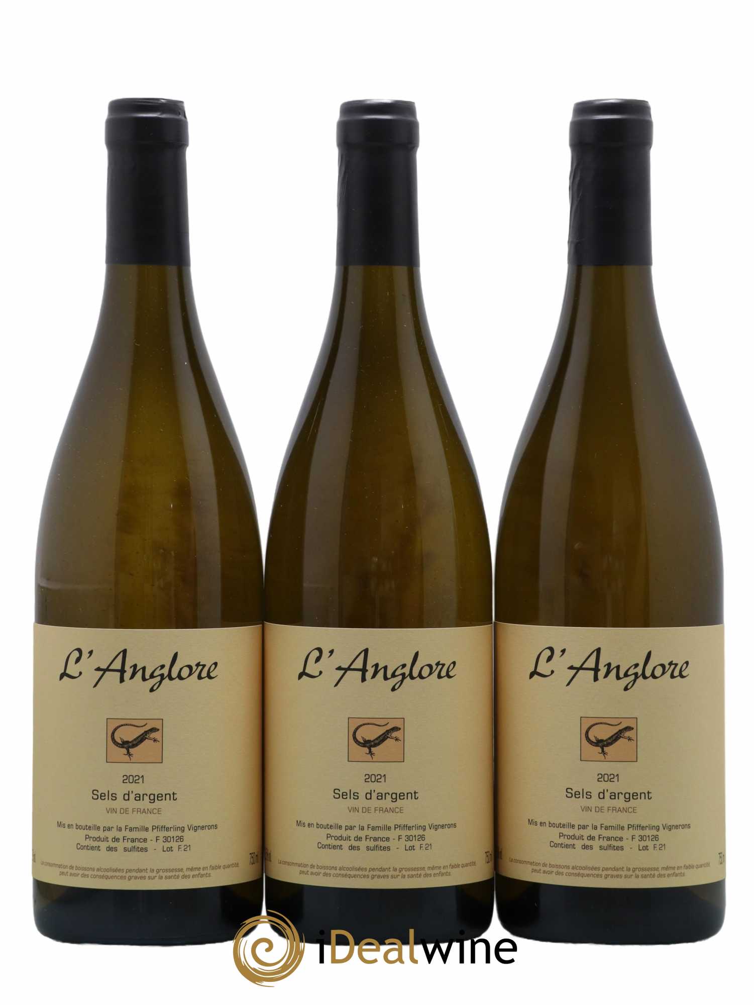 Vin de France Sels d'argent L'Anglore 2021 - Lot de 3 bouteilles - 0