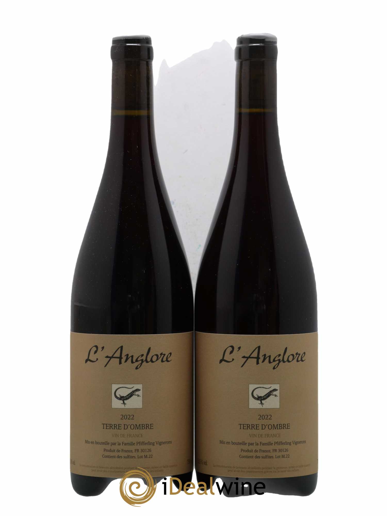 Vin de France Terre d'Ombre L'Anglore 2022 - Lot de 2 bouteilles - 0