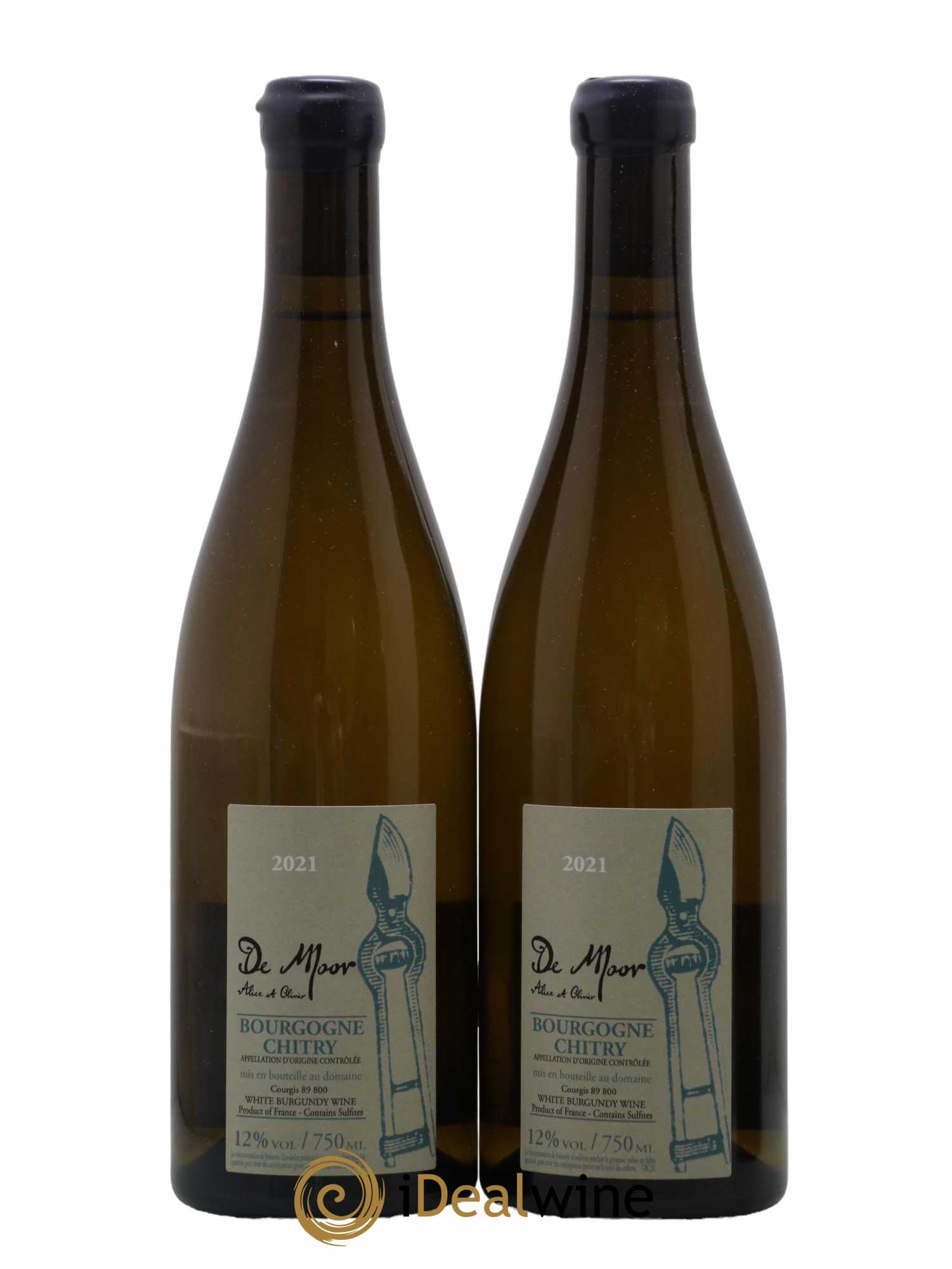 Bourgogne Chitry Alice et Olivier De Moor 2021 - Lot de 2 bouteilles - 0