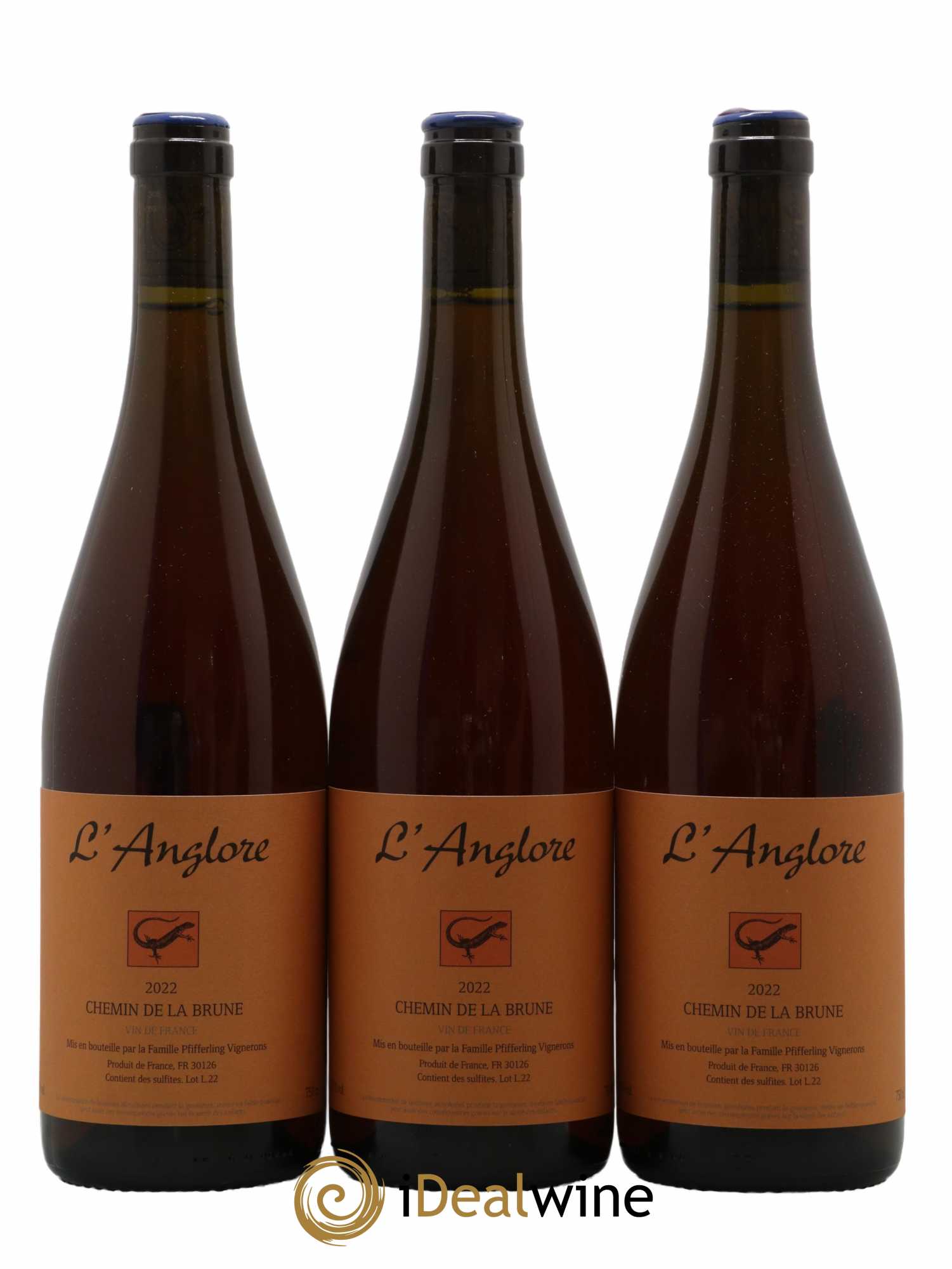 Vin de France Chemin de la brune L'Anglore 2022 - Lot de 3 bouteilles - 0