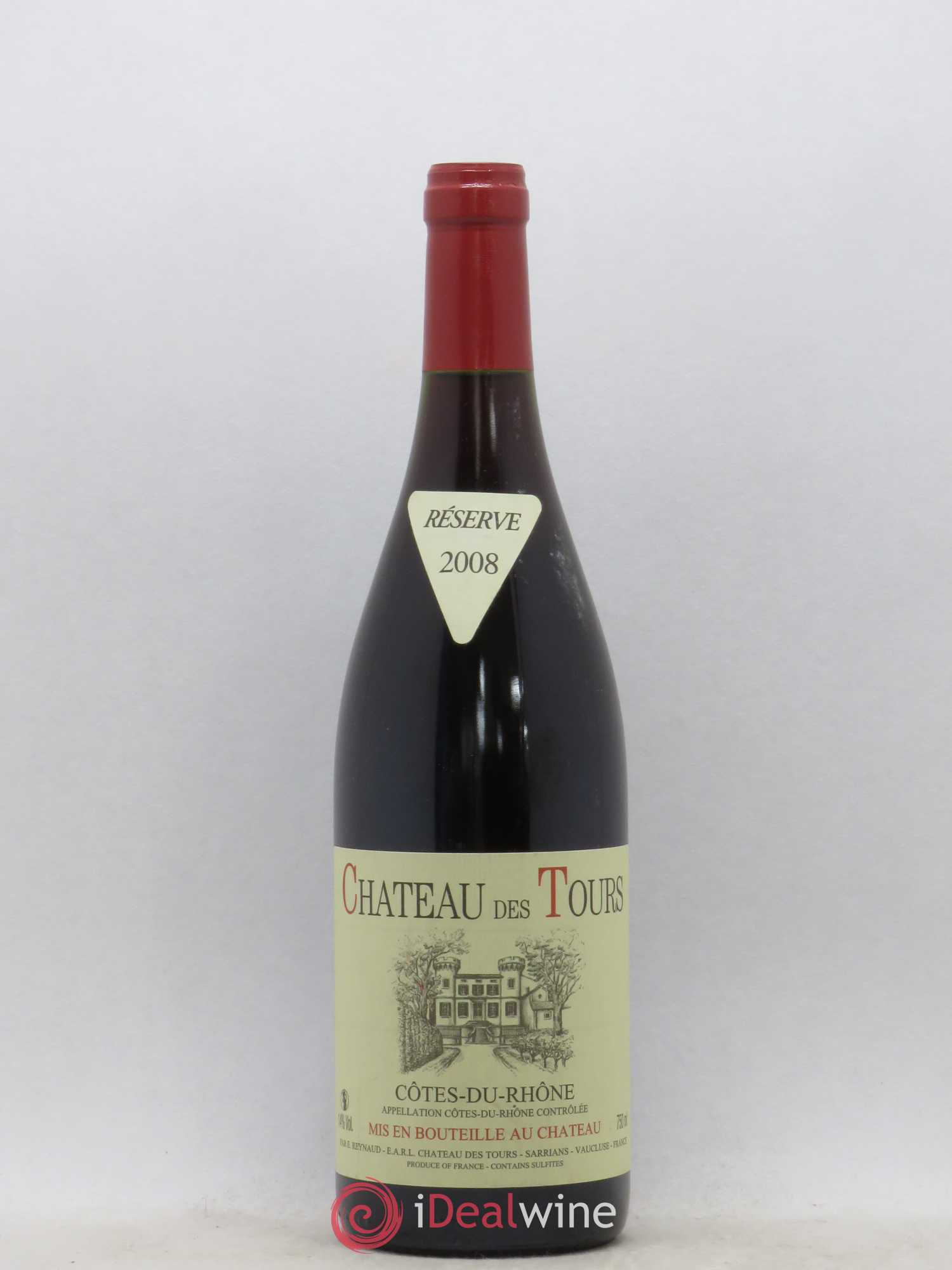 Côtes-du-Rhône Château des Tours Emmanuel Reynaud 2008 - Lot de 1 bouteille - 0