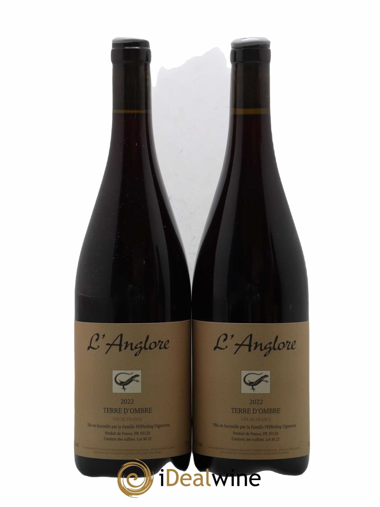 Vin de France Terre d'Ombre L'Anglore 2022 - Lot de 2 bouteilles - 0