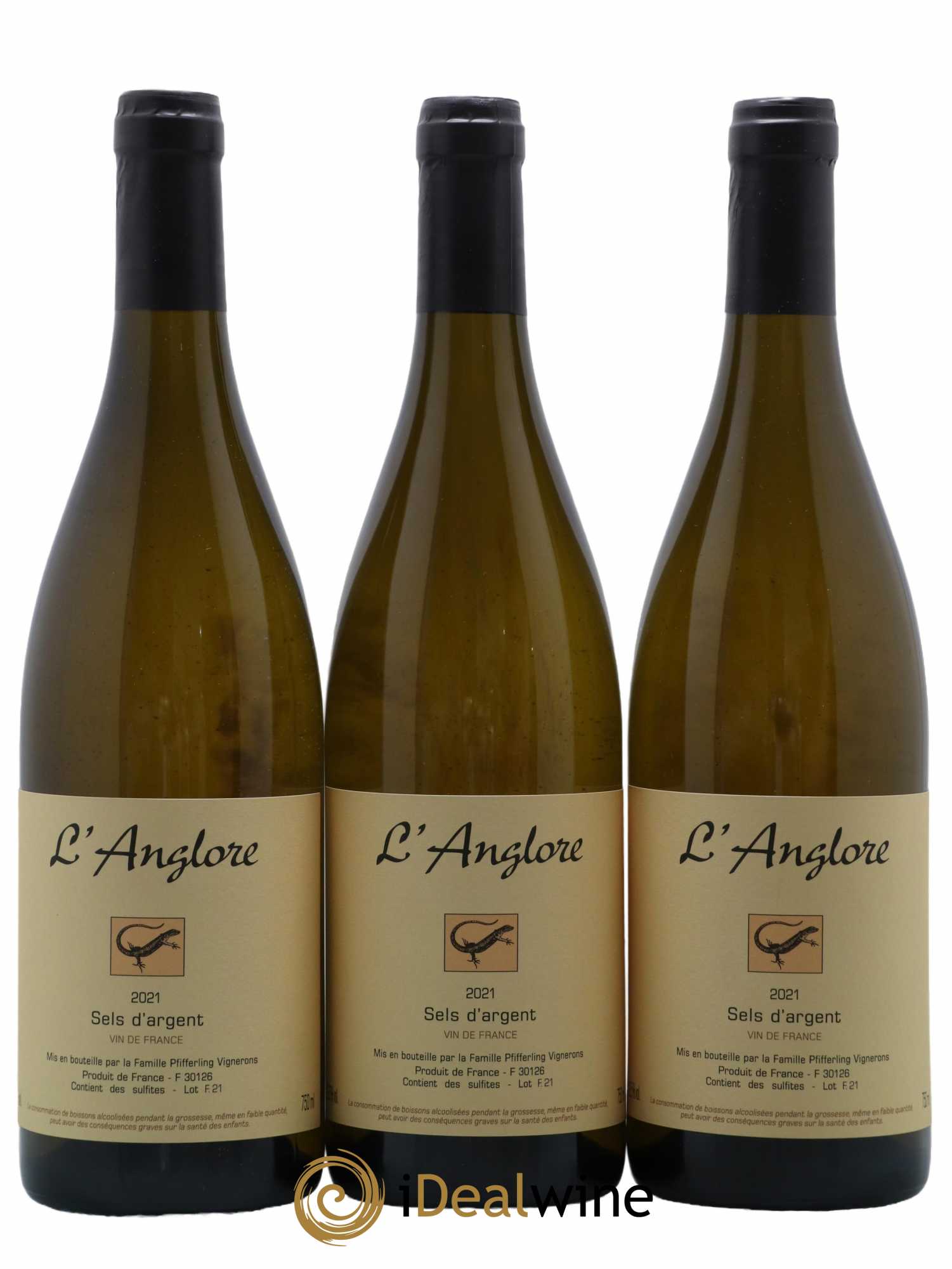 Vin de France Sels d'argent L'Anglore 2021 - Lot de 3 bouteilles - 0
