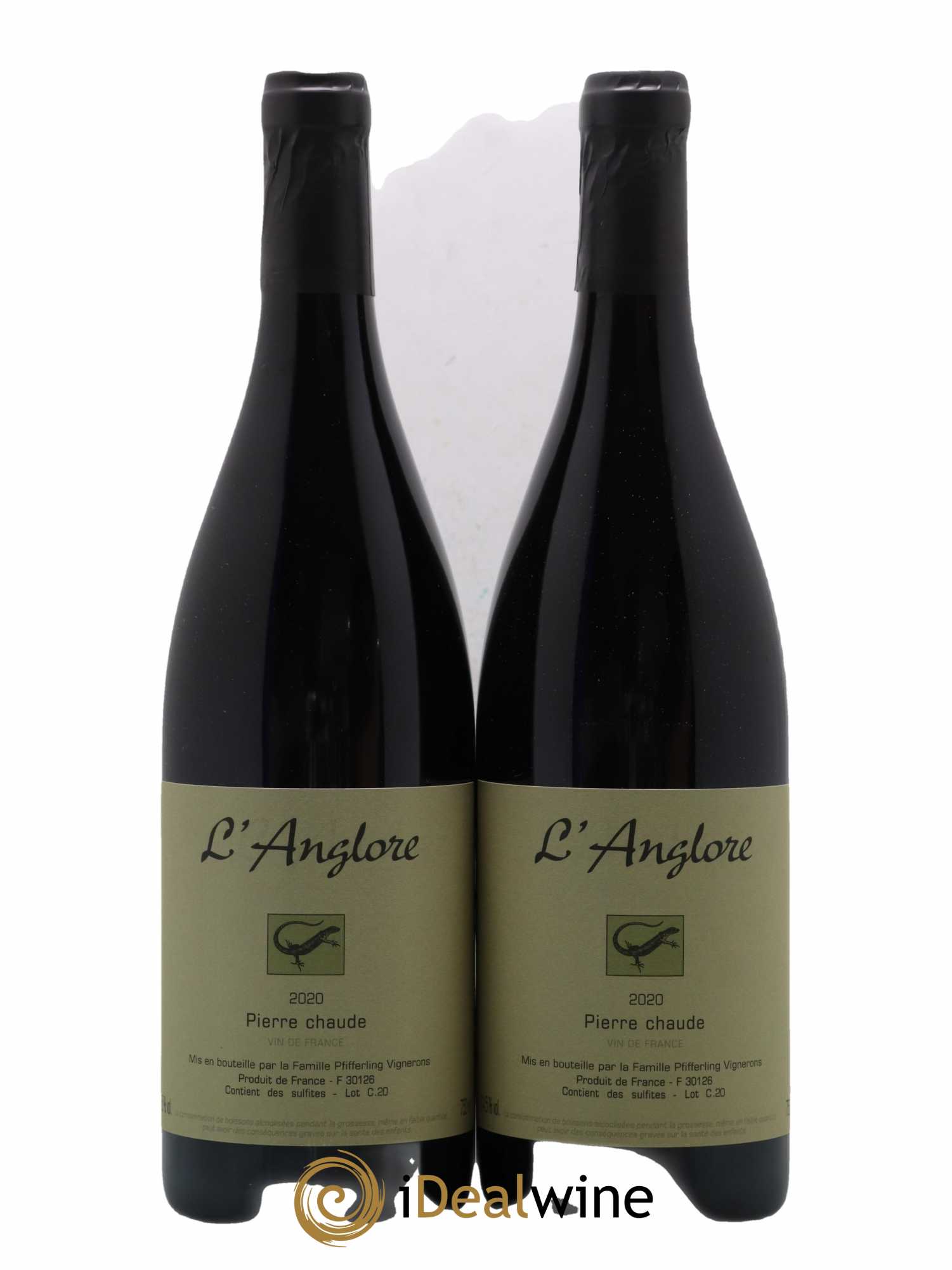 Vin de France Pierre chaude L'Anglore 2020 - Lot de 2 bouteilles - 0