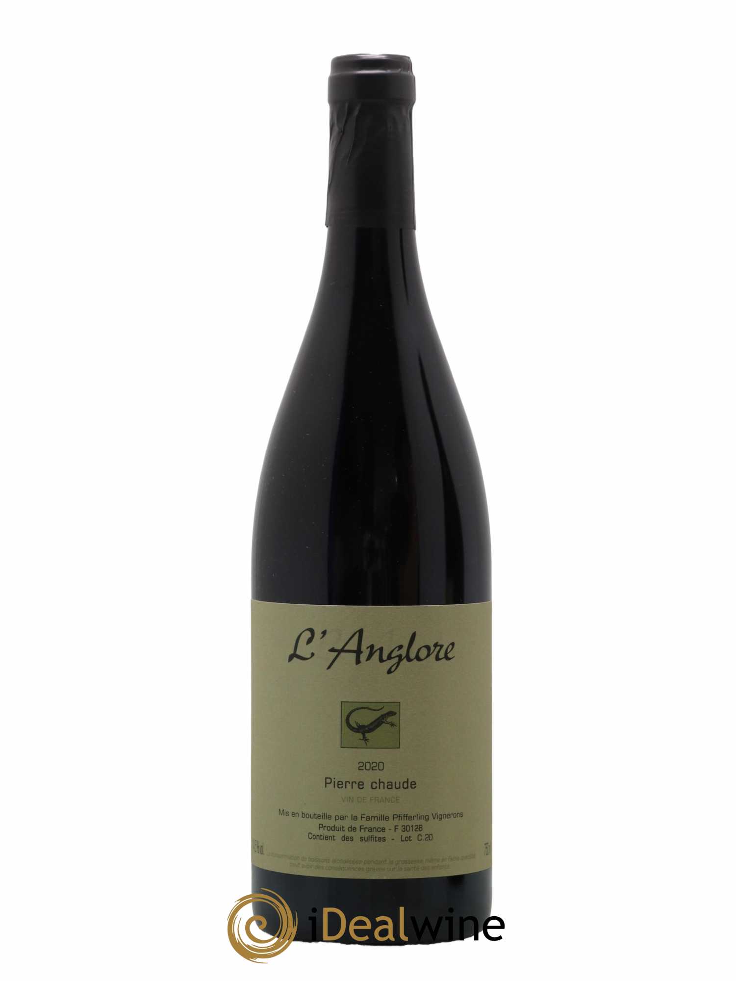 Vin de France Pierre chaude L'Anglore 2020 - Lot de 1 bouteille - 0