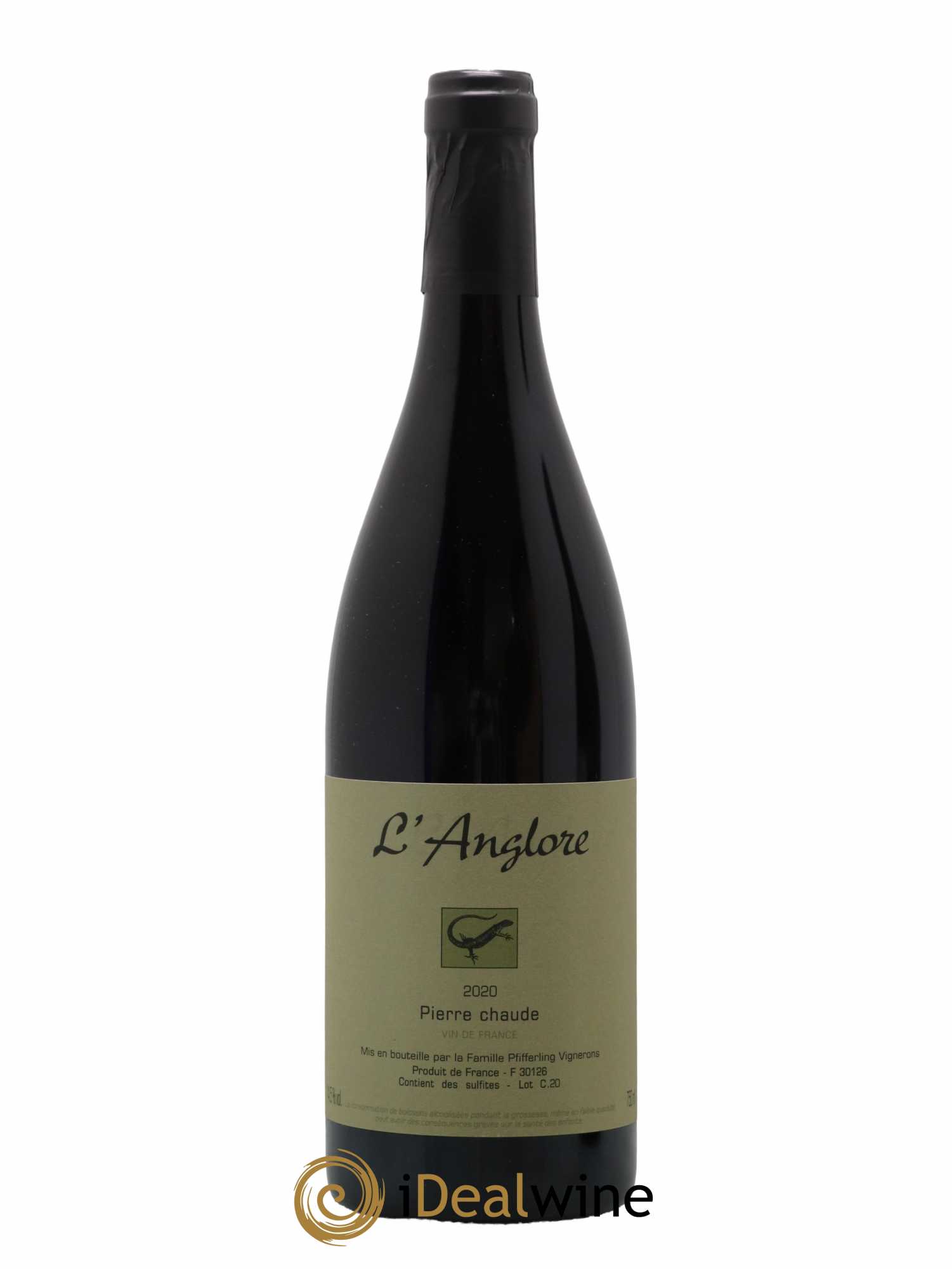 Vin de France Pierre chaude L'Anglore 2020 - Lot de 1 bouteille - 0