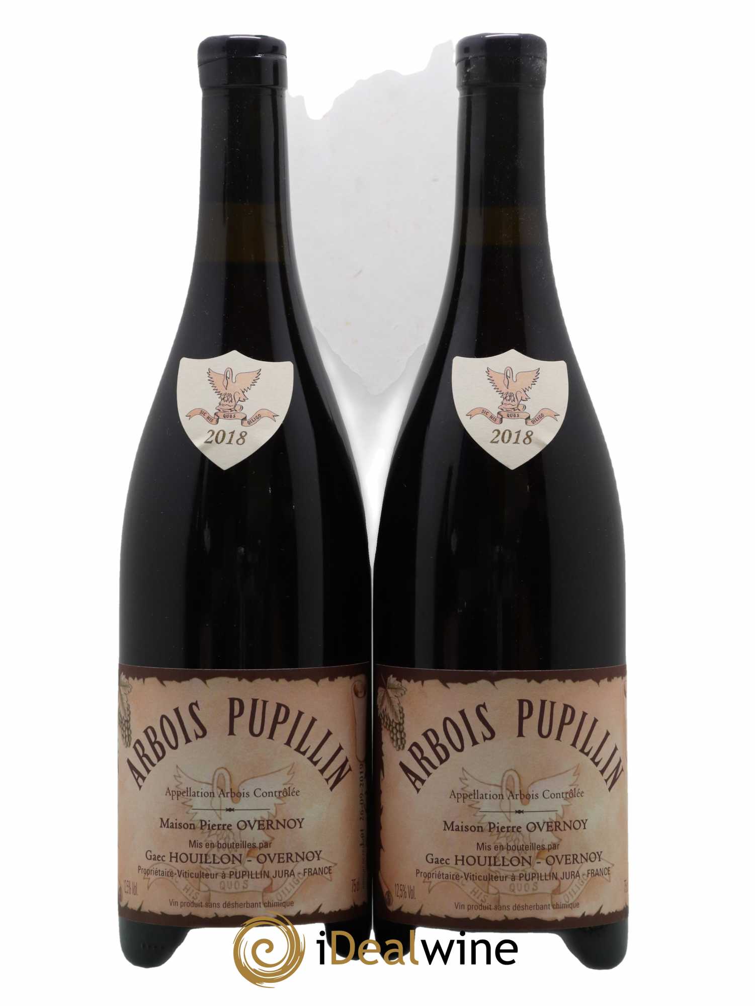 Arbois-Pupillin Ploussard Trousseau (cire violette) Overnoy-Houillon (Domaine) 2018 - Lot de 2 bouteilles - 0