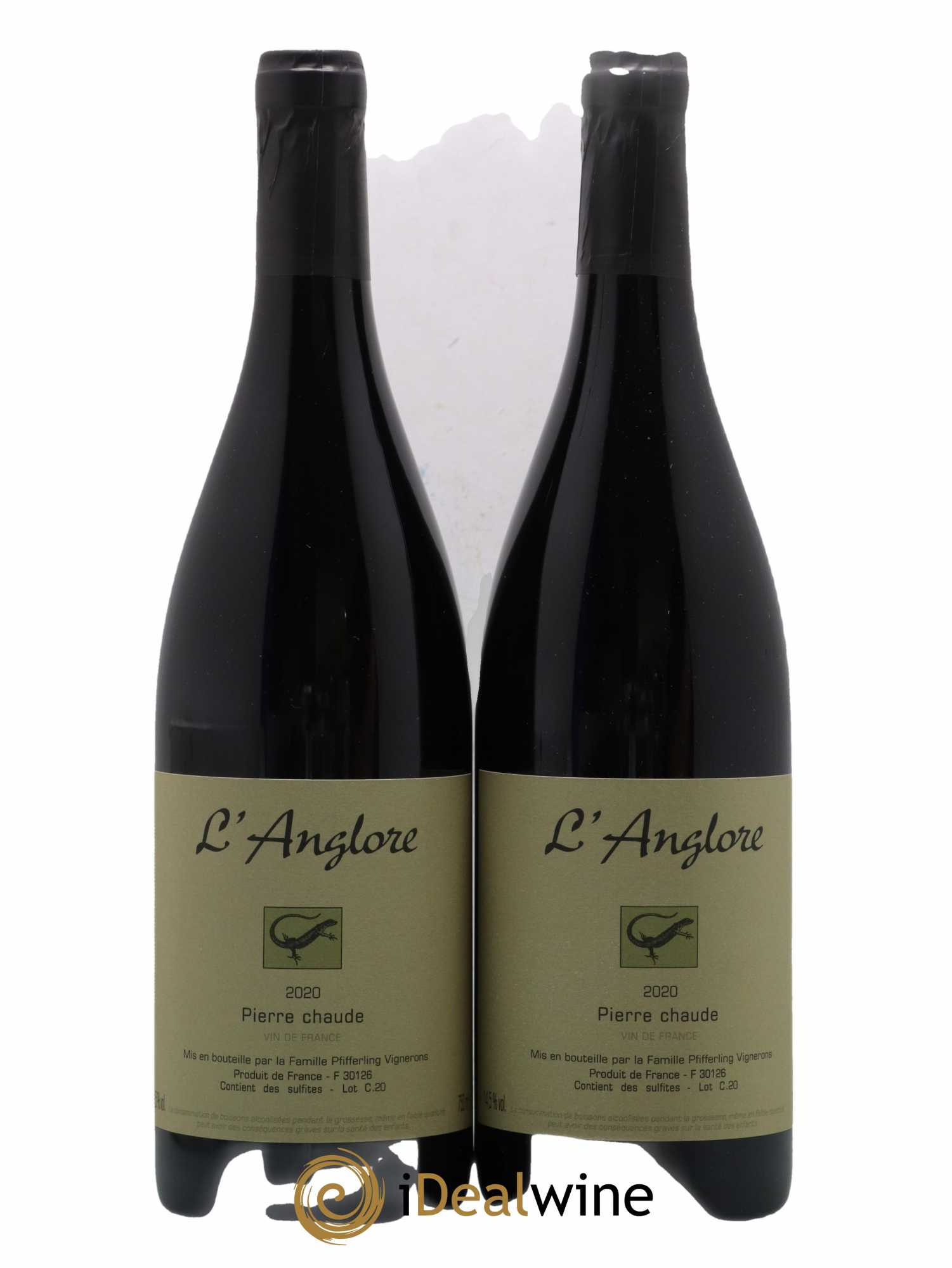 Vin de France Pierre chaude L'Anglore 2020 - Lot de 2 bouteilles - 0
