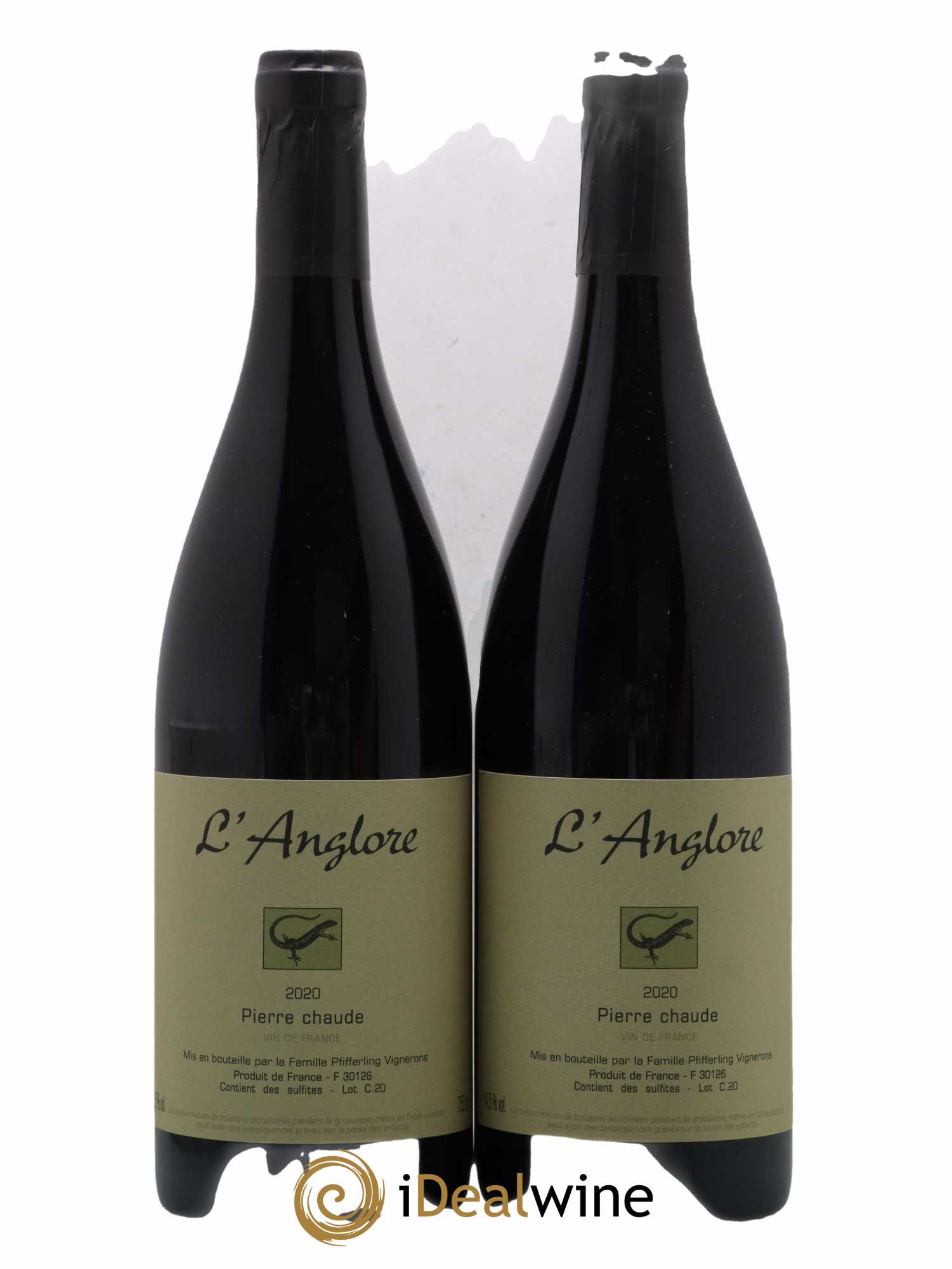 Vin de France Pierre chaude L'Anglore 2020 - Lot de 2 bouteilles - 0