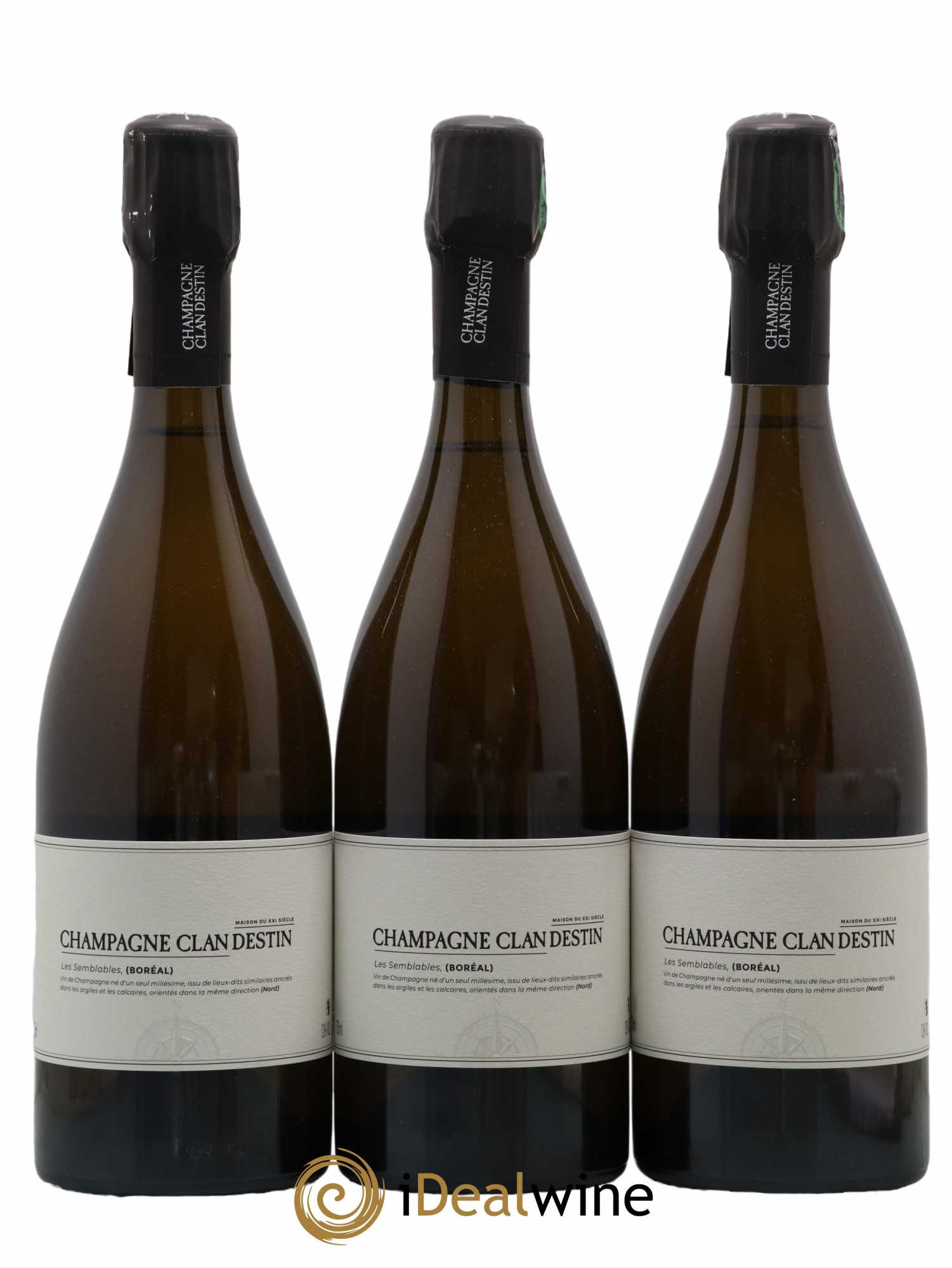 Champagne Les Semblables Boréal Clandestin 2019 - Lot de 3 bouteilles - 0