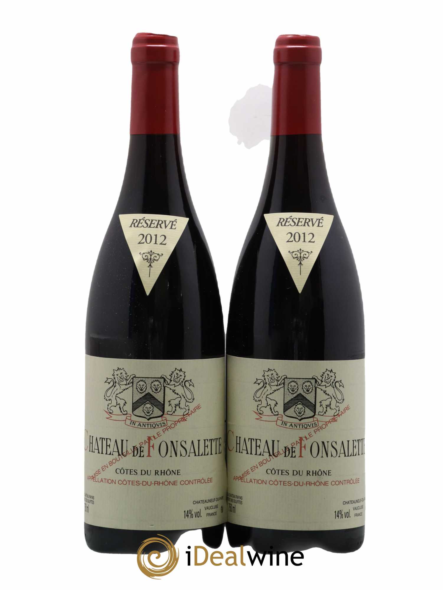 Côtes-du-Rhône Château de Fonsalette Emmanuel Reynaud 2012 - Lot de 2 bouteilles - 0