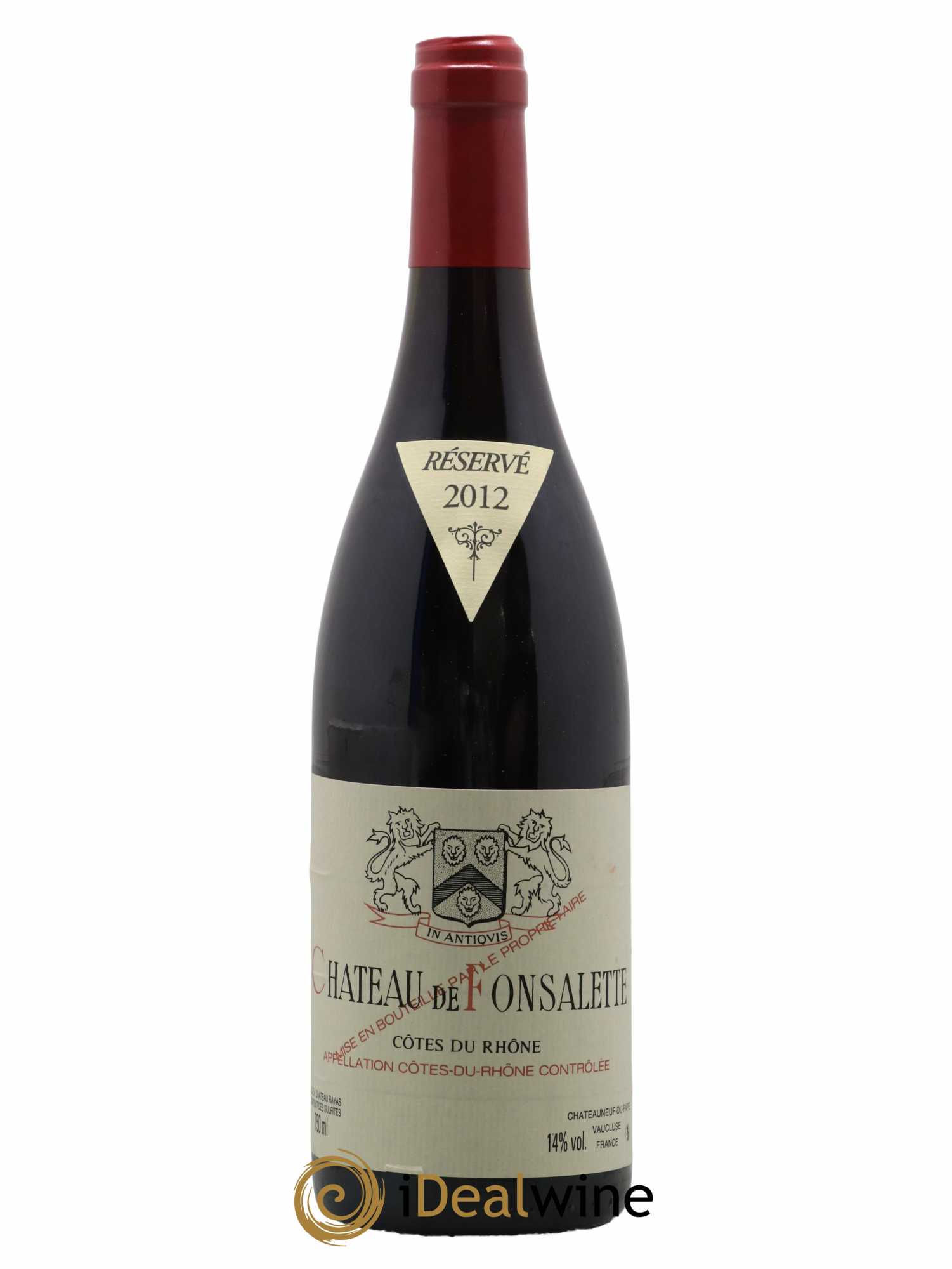 Côtes-du-Rhône Château de Fonsalette Emmanuel Reynaud 2012 - Lot de 1 bouteille - 0