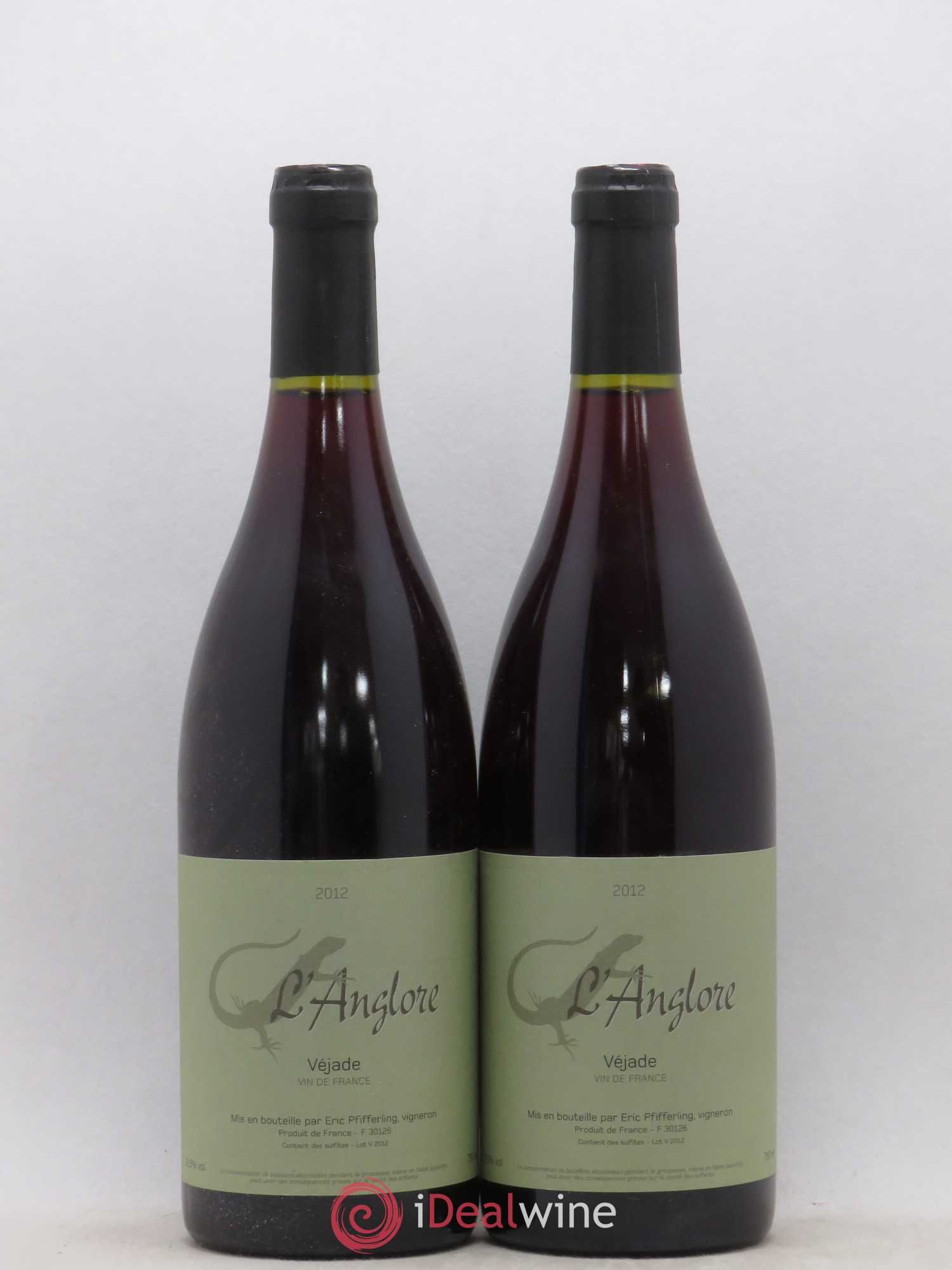 Vin de France Véjade L'Anglore 2012 - Lot de 2 bouteilles - 0