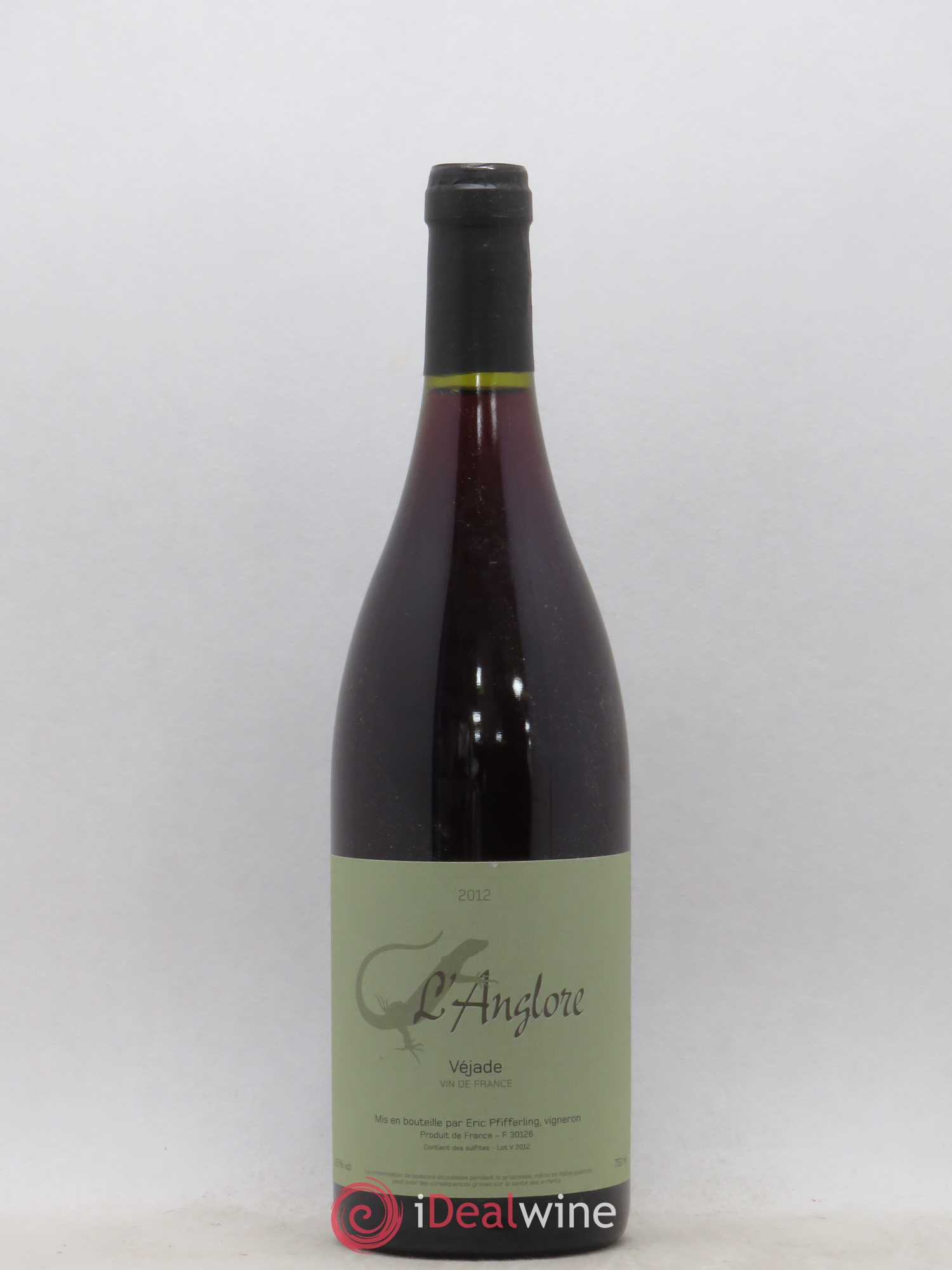 Vin de France Véjade L'Anglore 2012 - Lot de 1 bouteille - 0