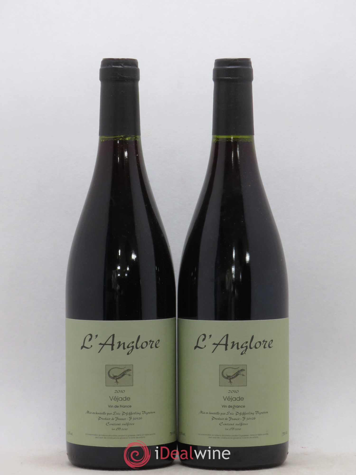 Vin de France Véjade L'Anglore 2010 - Lot de 2 bouteilles - 0