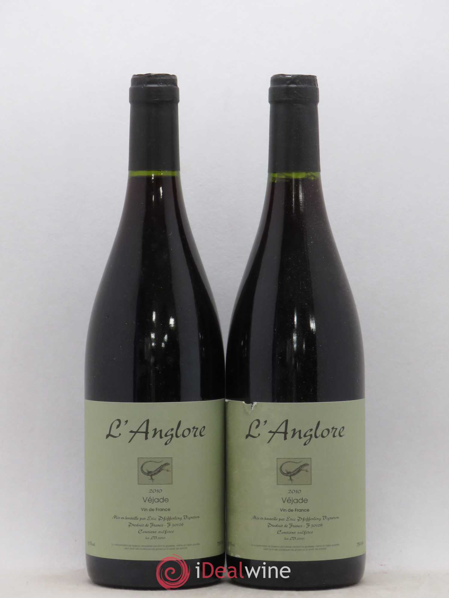 Vin de France Véjade L'Anglore 2010 - Lot de 2 bouteilles - 0