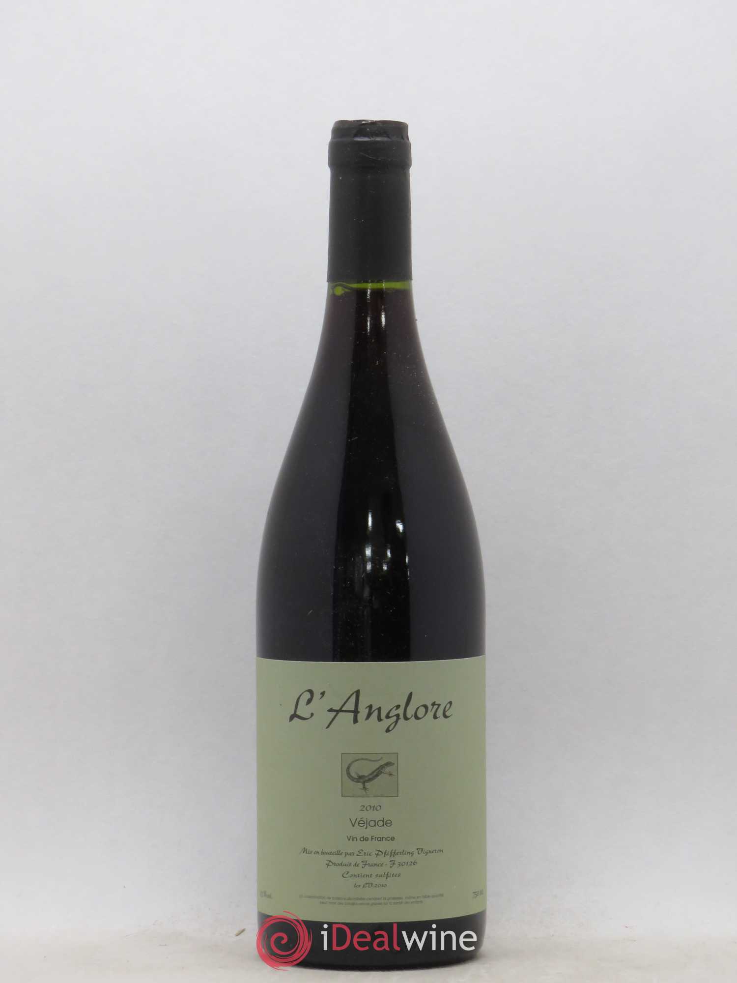 Vin de France Véjade L'Anglore 2010 - Lot de 1 bouteille - 0