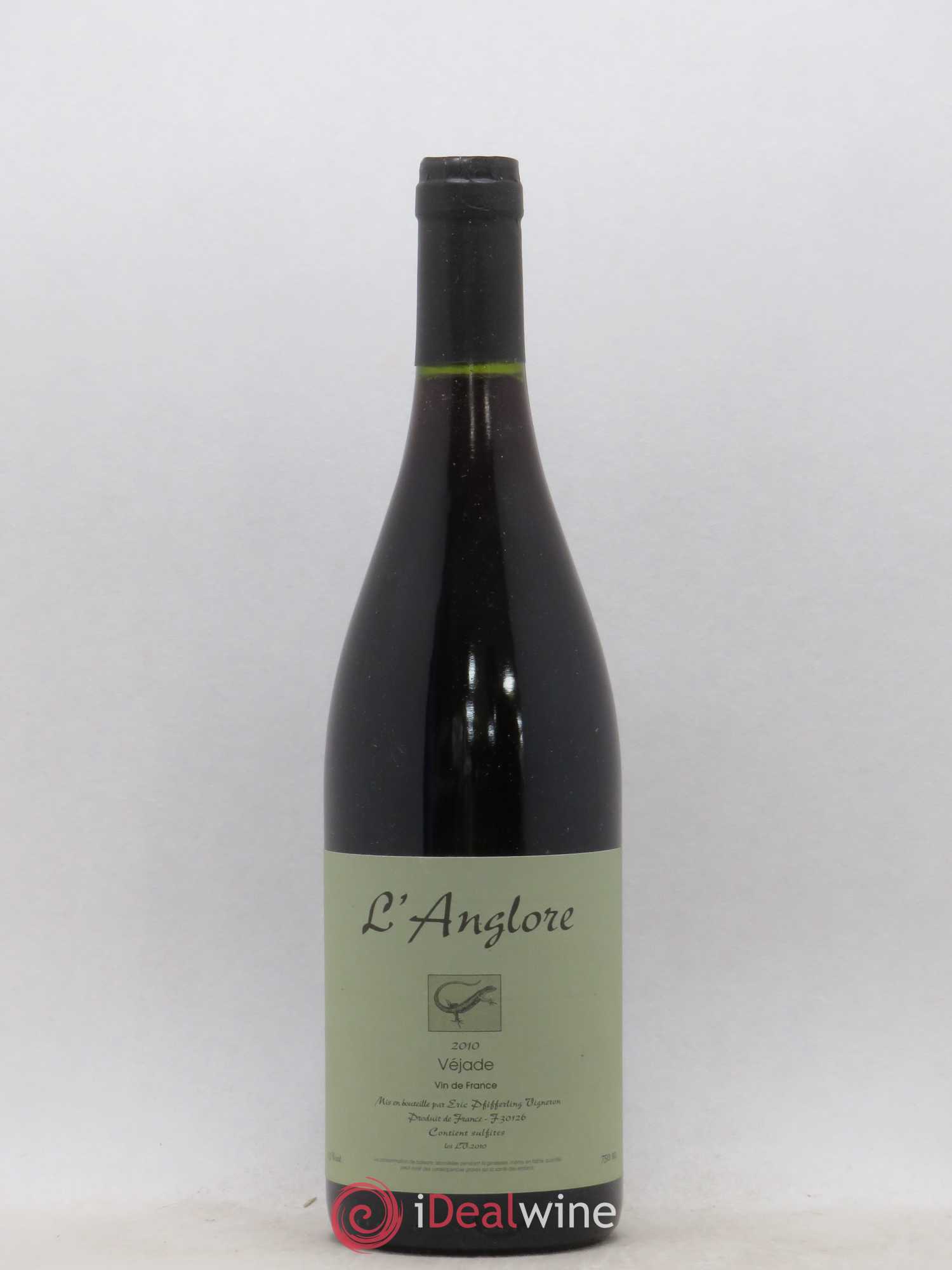 Vin de France Véjade L'Anglore 2010 - Lot de 1 bouteille - 0