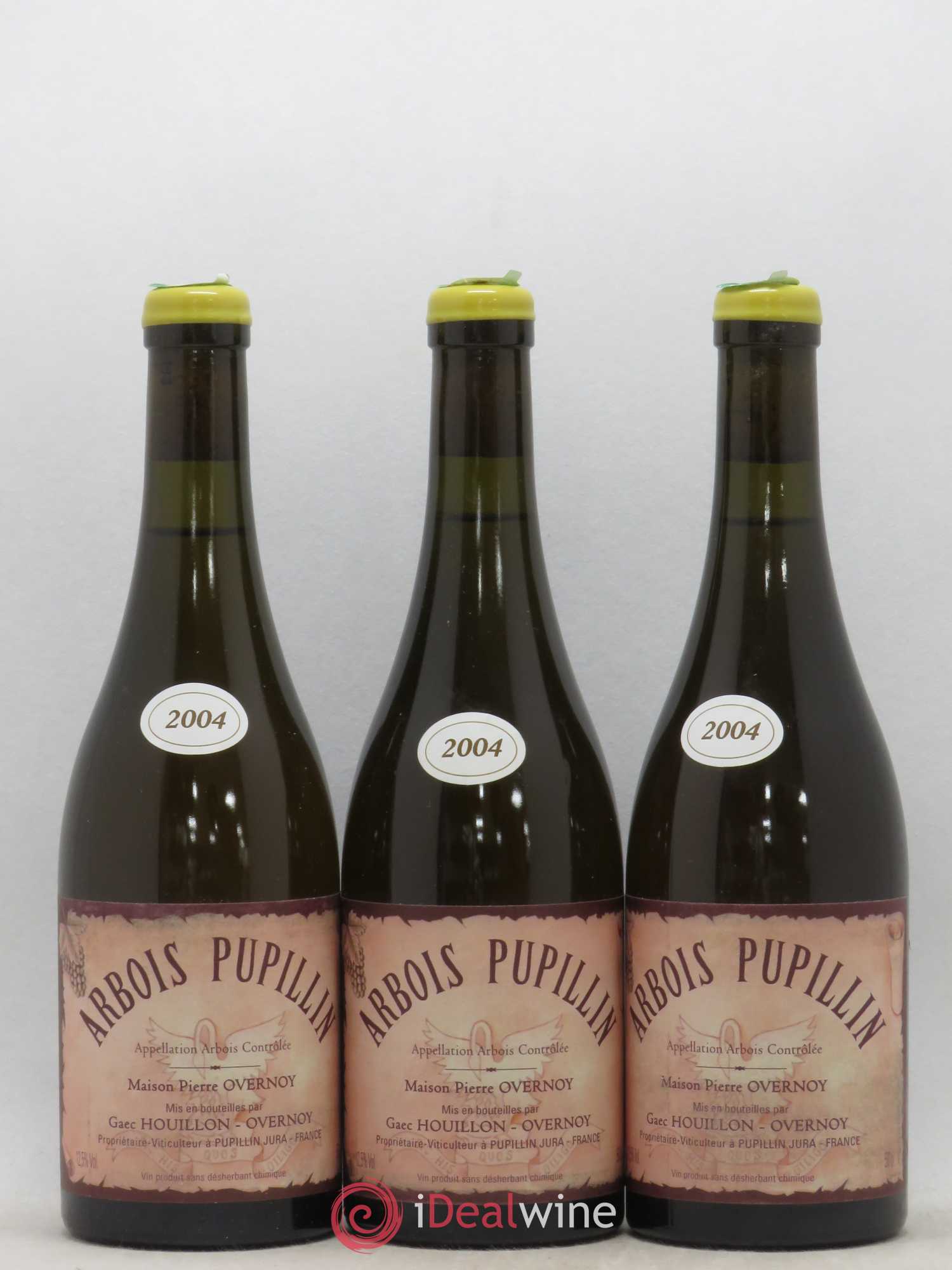 Arbois-Pupillin Vieux Savagnin Ouillé 50cl (VSO) Overnoy-Houillon (Domaine) 2004 - Lot de 3 bouteilles - 0