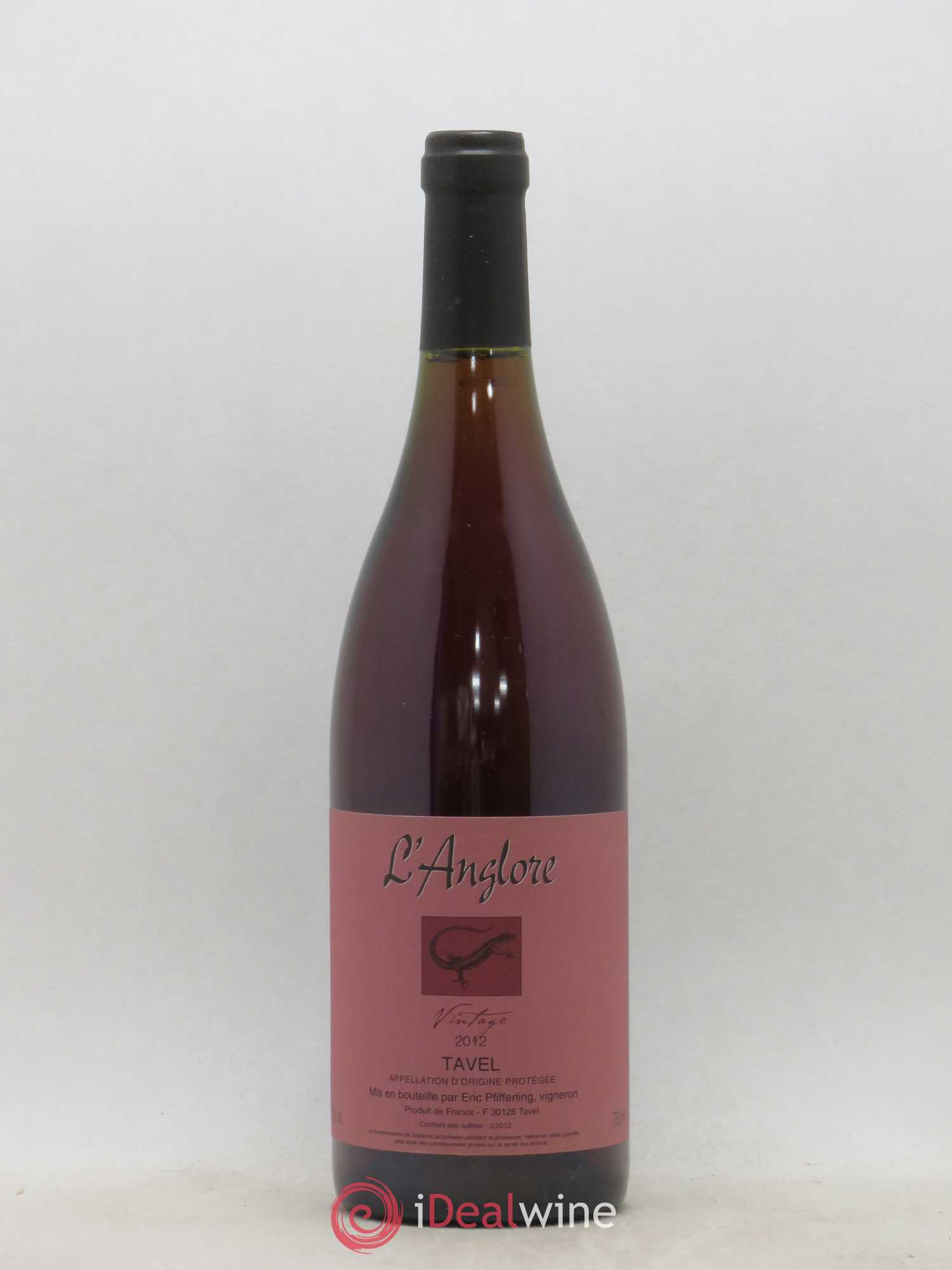 Tavel Vintage L'Anglore 2012 - Lot de 1 bouteille - 0