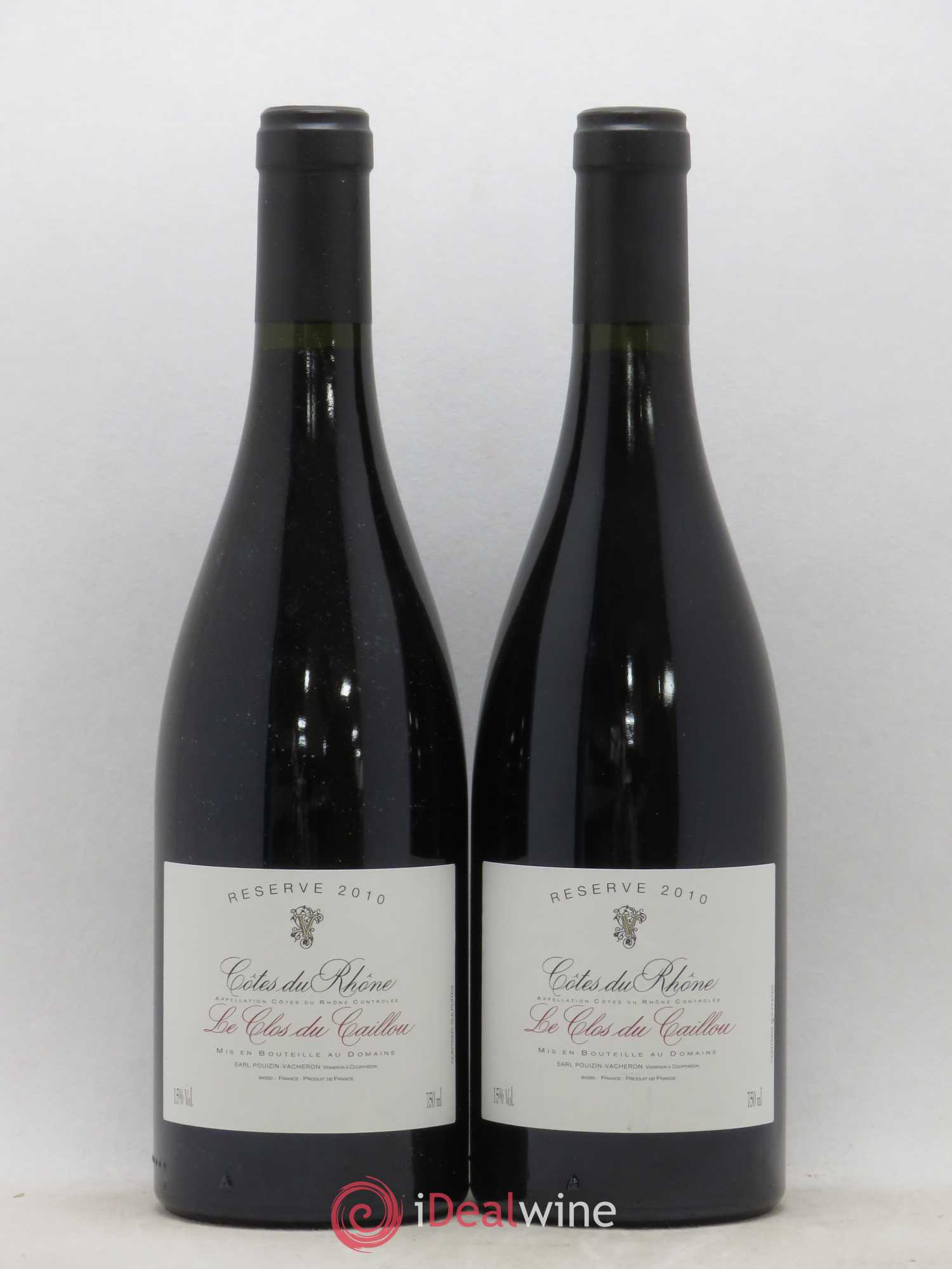 Côtes-du-Rhône Réserve Le Clos du Caillou 2010 - Lot de 2 bouteilles - 0