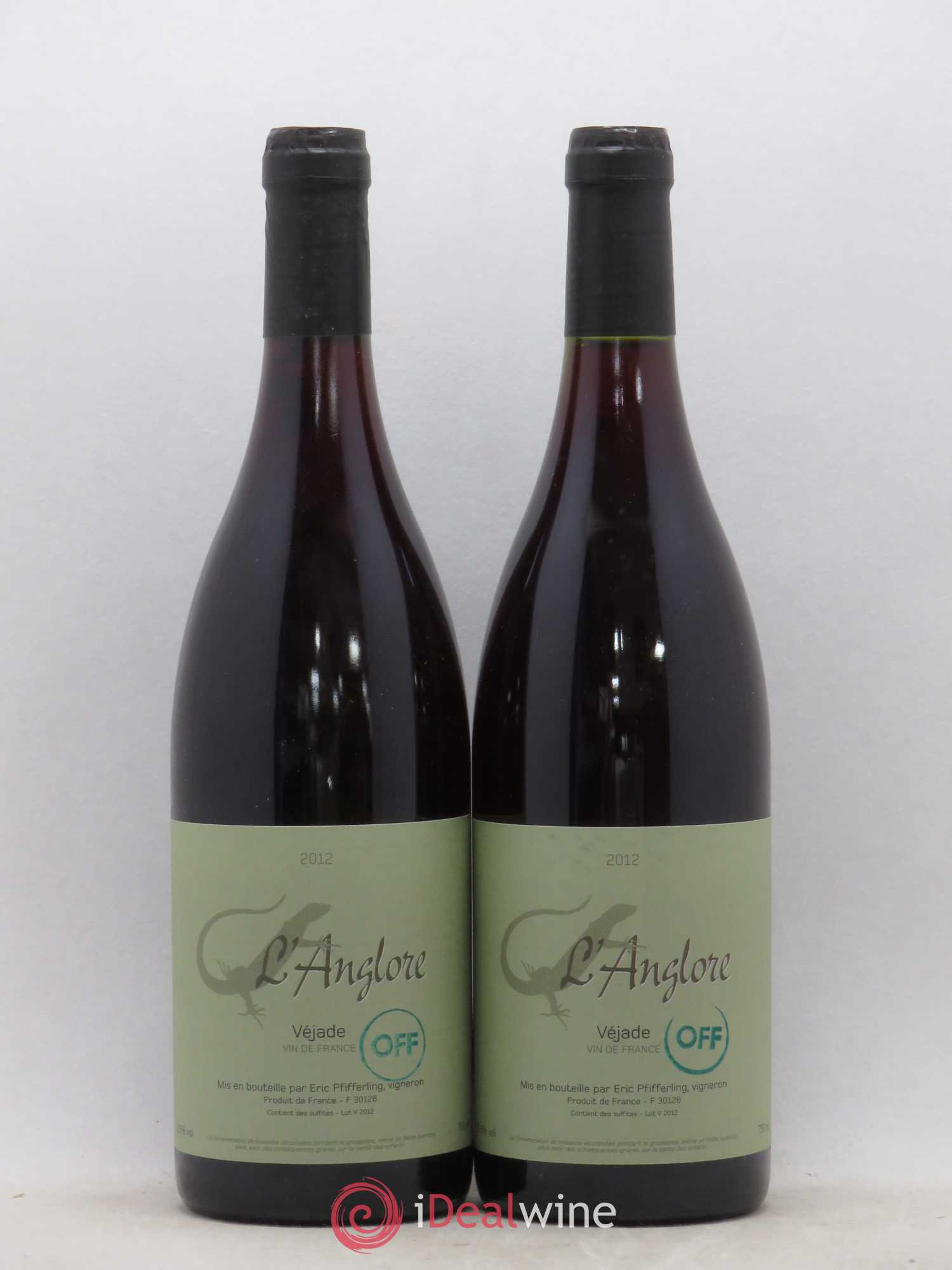 Vin de France Véjade Cuvée Off L'Anglore 2012 - Lot de 2 bouteilles - 0