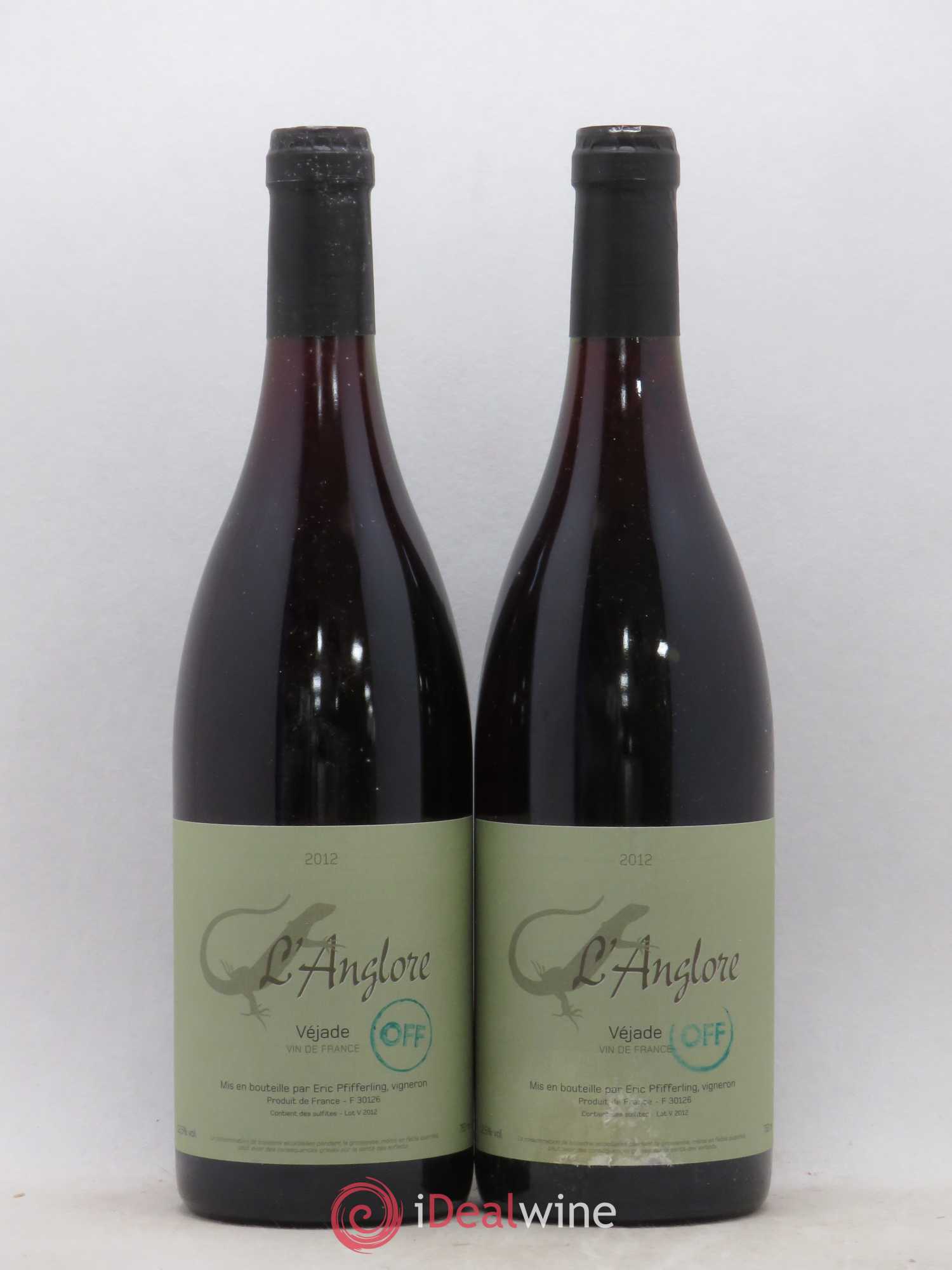 Vin de France Véjade Cuvée Off L'Anglore 2012 - Lot de 2 bouteilles - 0