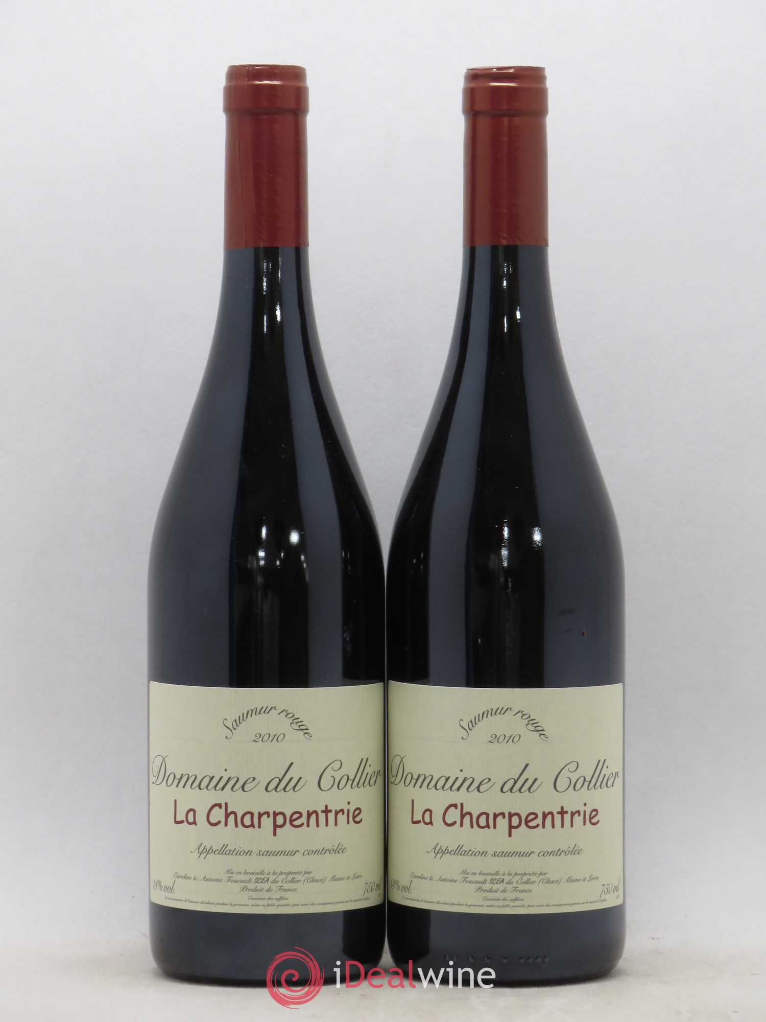 Saumur La Charpentrie Domaine du Collier 2010 - Lot de 2 bouteilles - 0