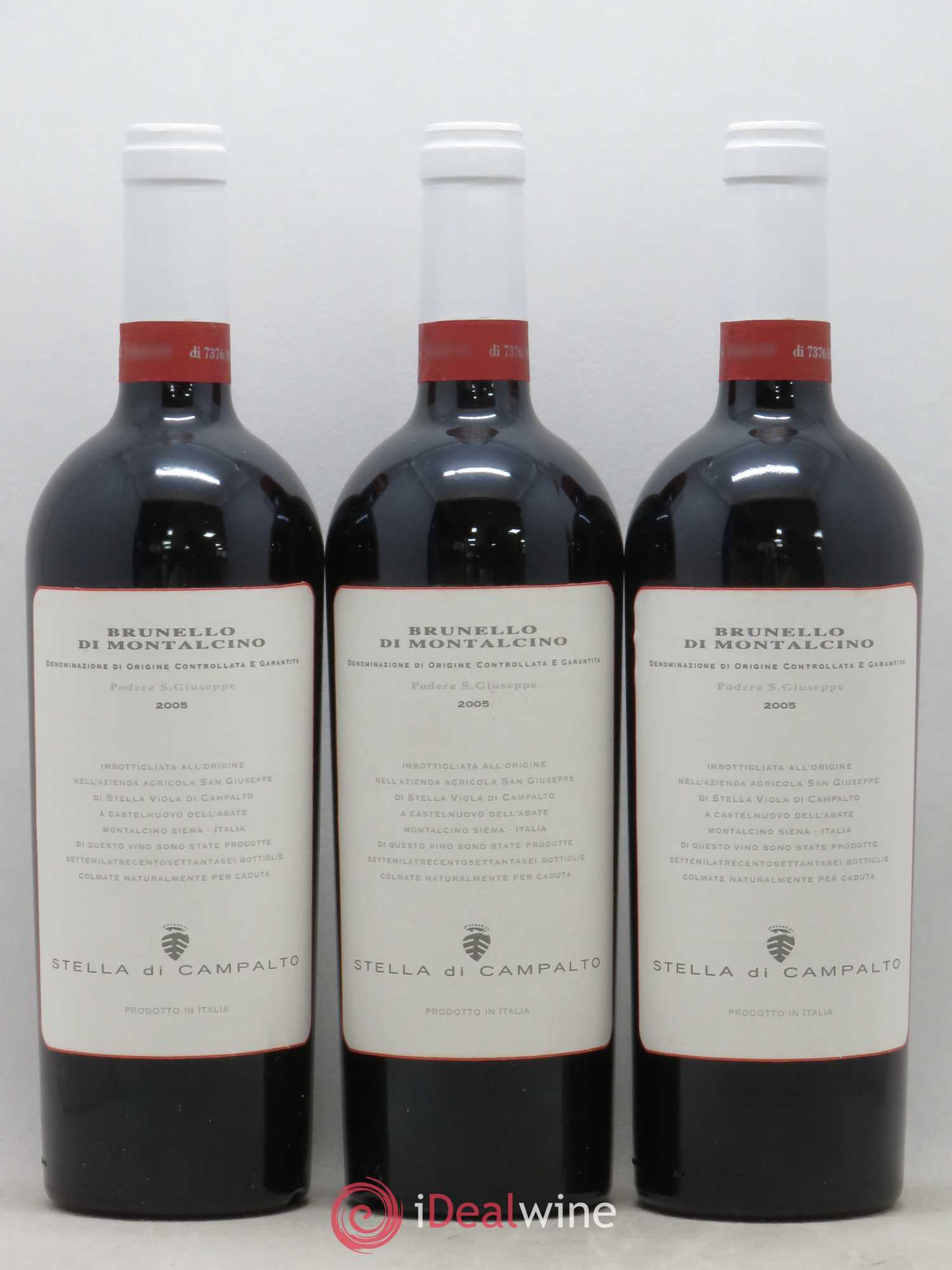 Brunello di Montalcino Domaine Stella Di Campalto 2005 - Posten von 3 Flaschen - 0