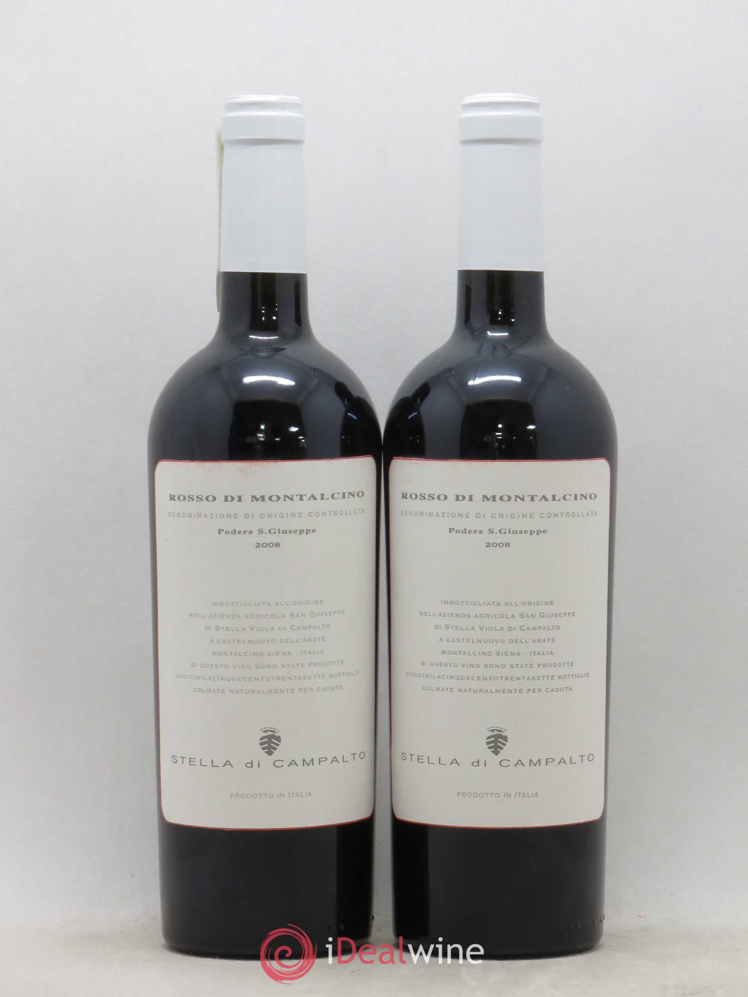Rosso di Montalcino DOC Domaine Stella Di Campalto 2008 - Posten von 2 Flaschen - 0